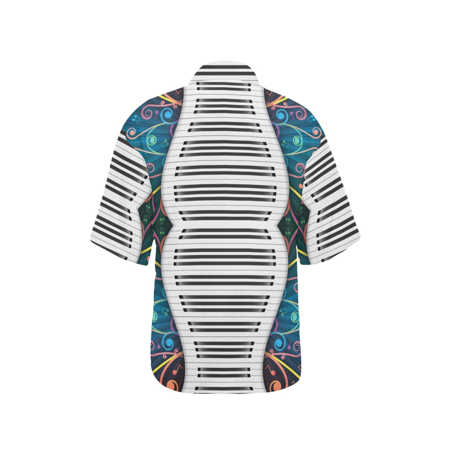 Piano Pattern Print Design 01 Women's Hawaiian Shirt