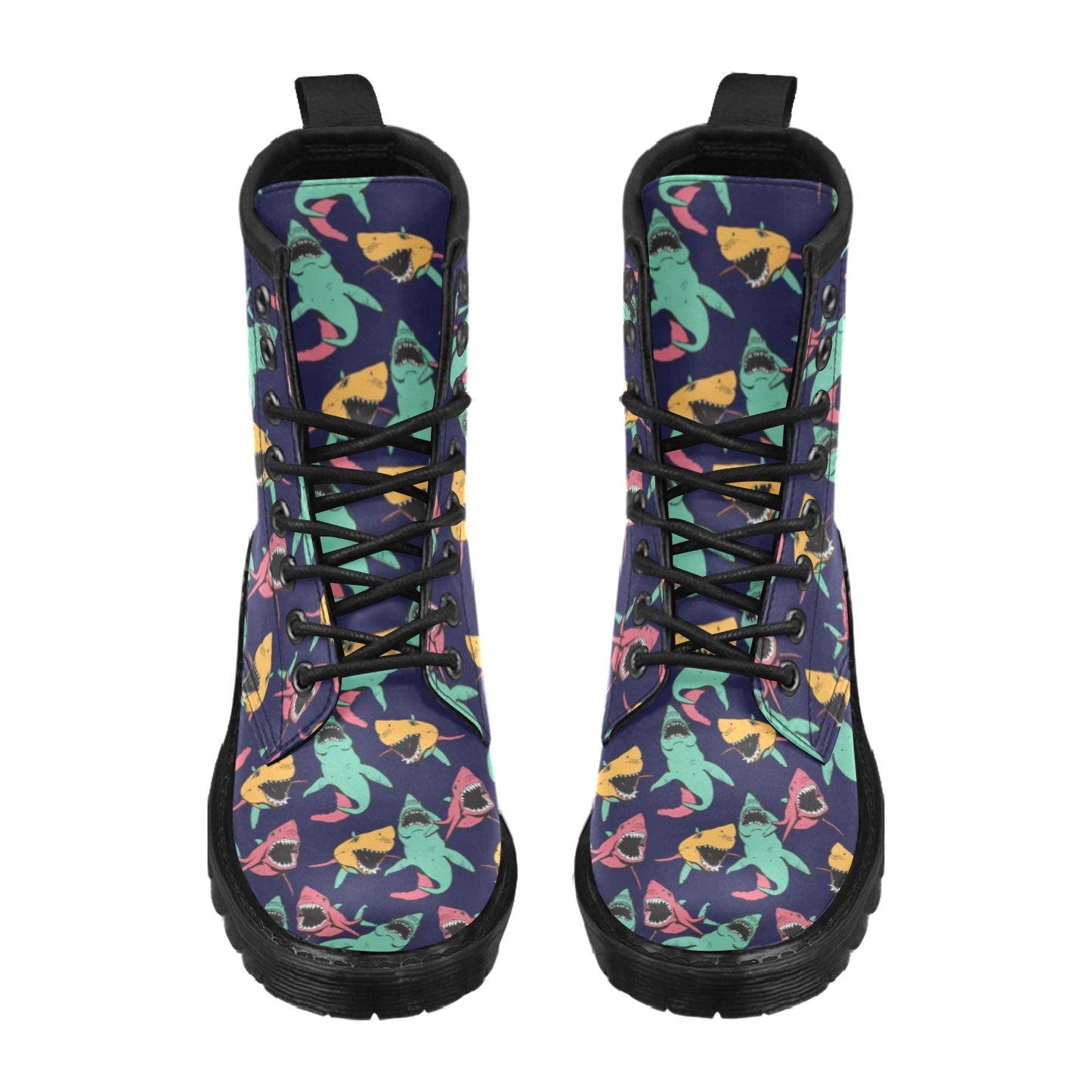 Shark Bite Pattern Women's Boots