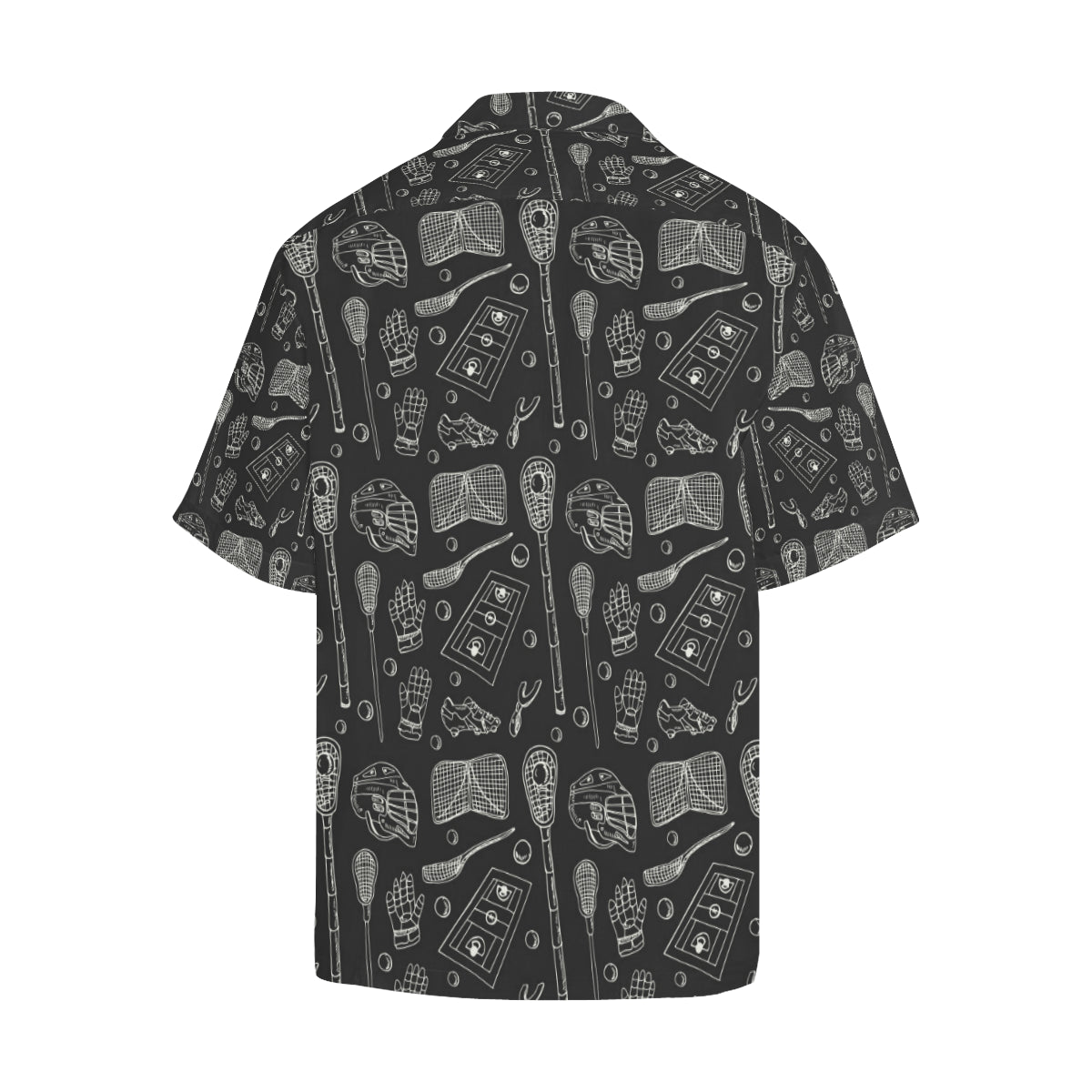 Lacrosse Pattern Print Design 01 Men's Hawaiian Shirt