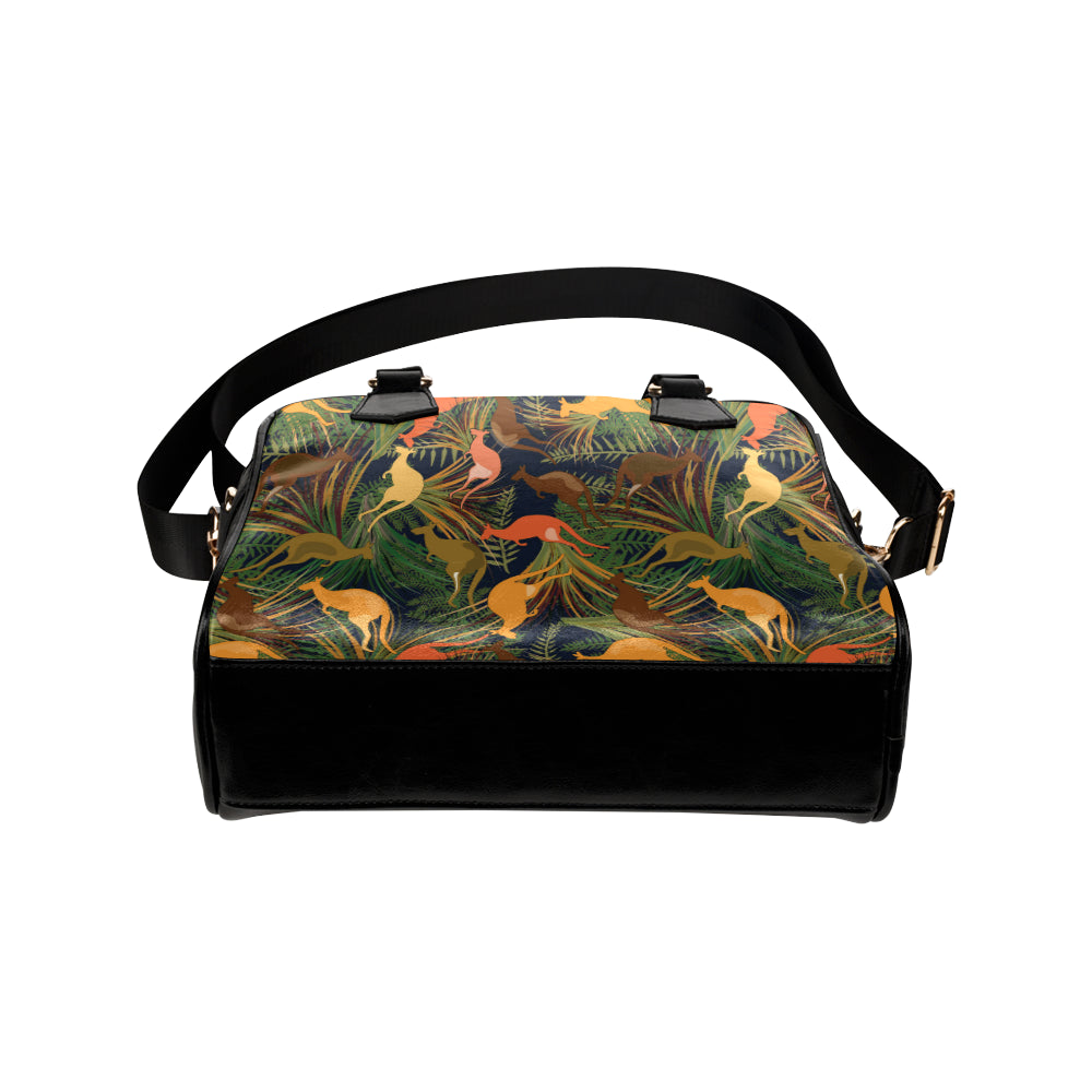 Kangaroos Pattern Print Design 07 Shoulder Handbag