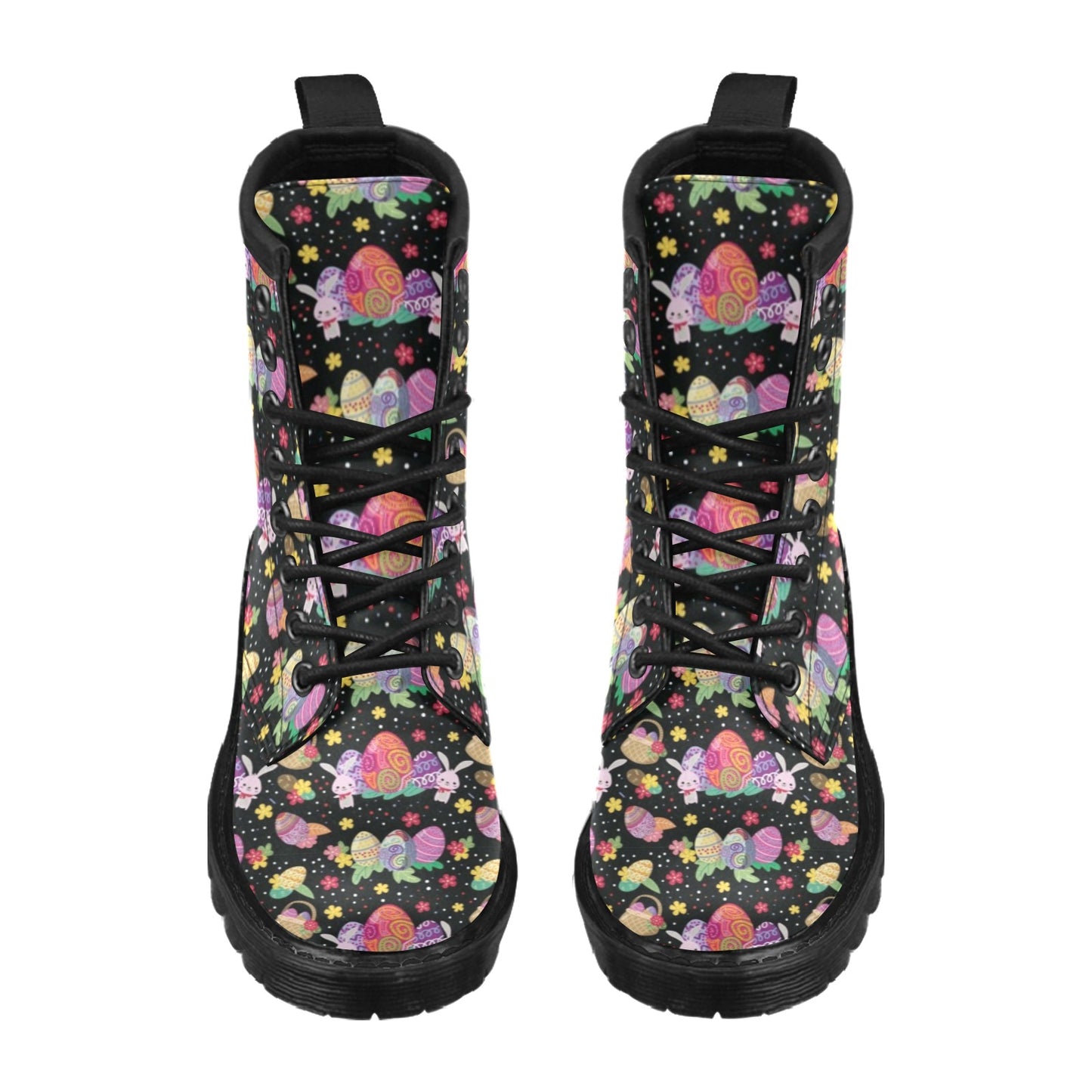 Easter Eggs Pattern Print Design RB06 Women's Boots