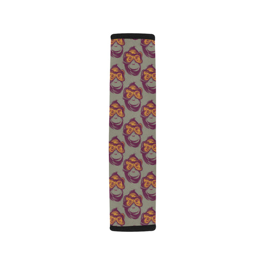 Chimpanzee Pattern Print Design 02 Car Seat Belt Cover