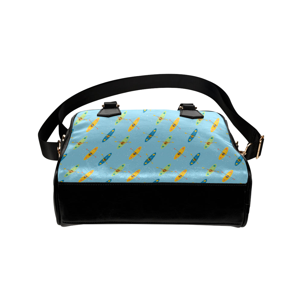 Kayak Pattern Print Design 04 Shoulder Handbag
