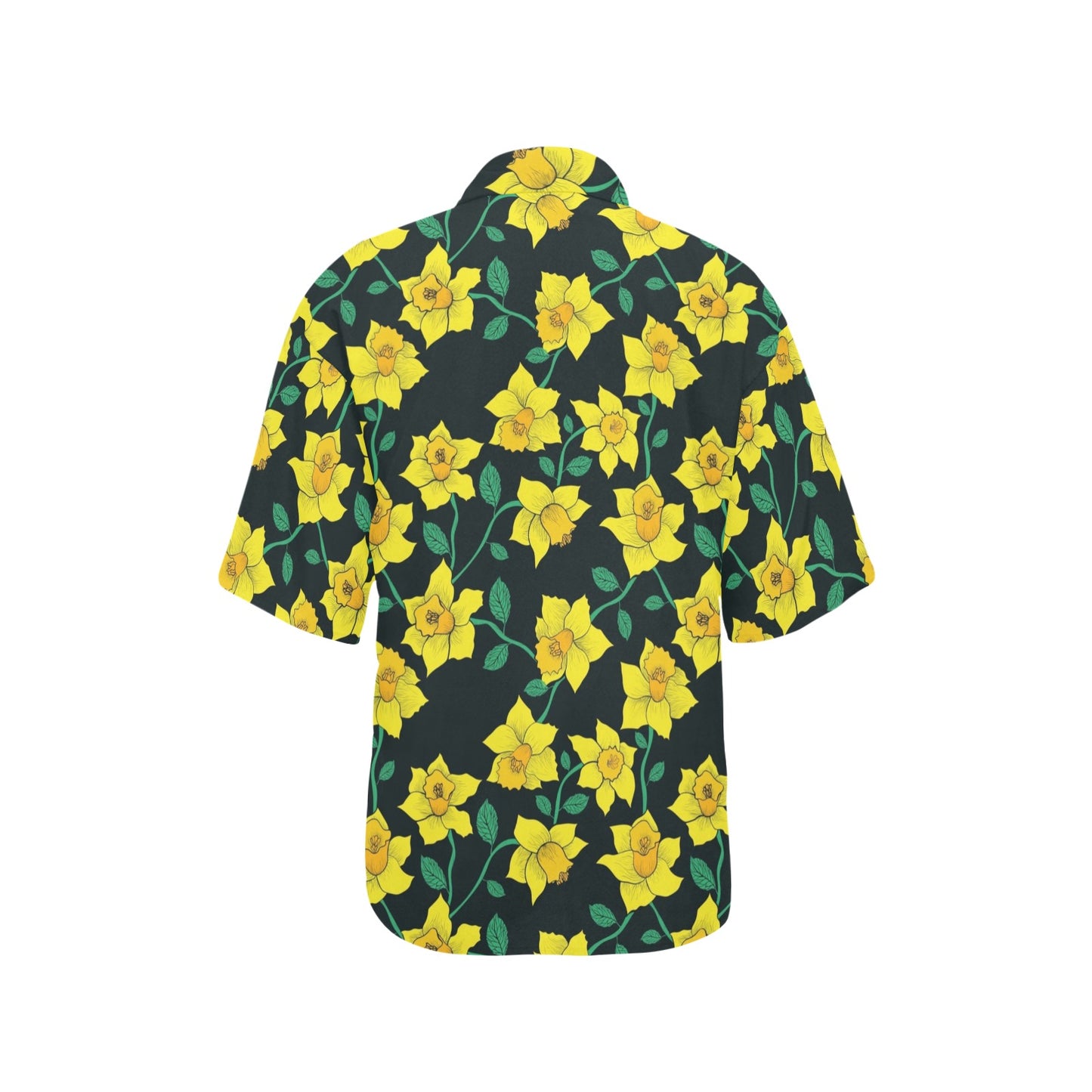Daffodils Pattern Print Design DF03 Women's Hawaiian Shirt