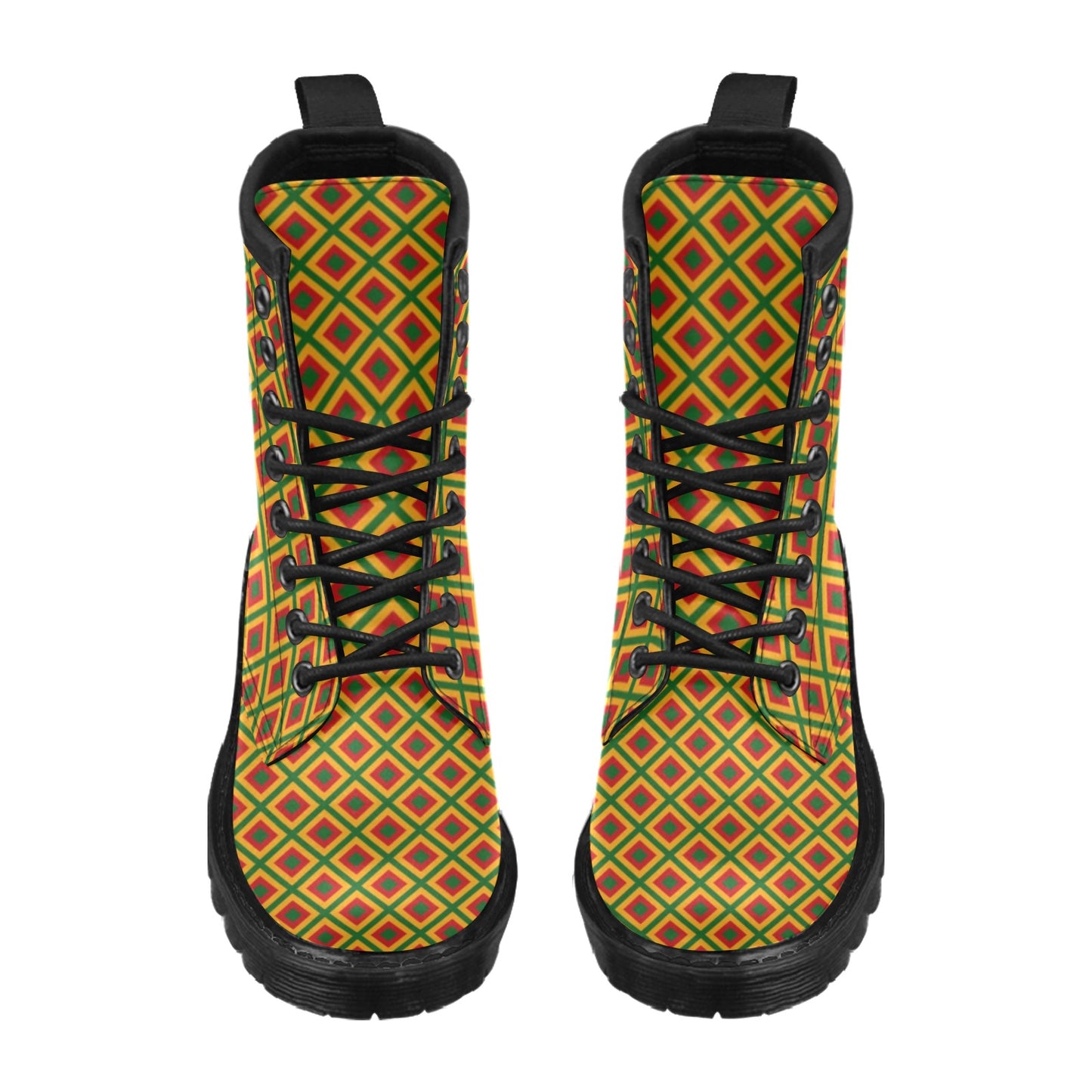 Rasta Reggae Color Cross Women's Boots