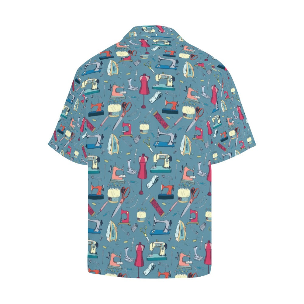 Sewing Equipment Print Design LKS301 Men's Hawaiian Shirt