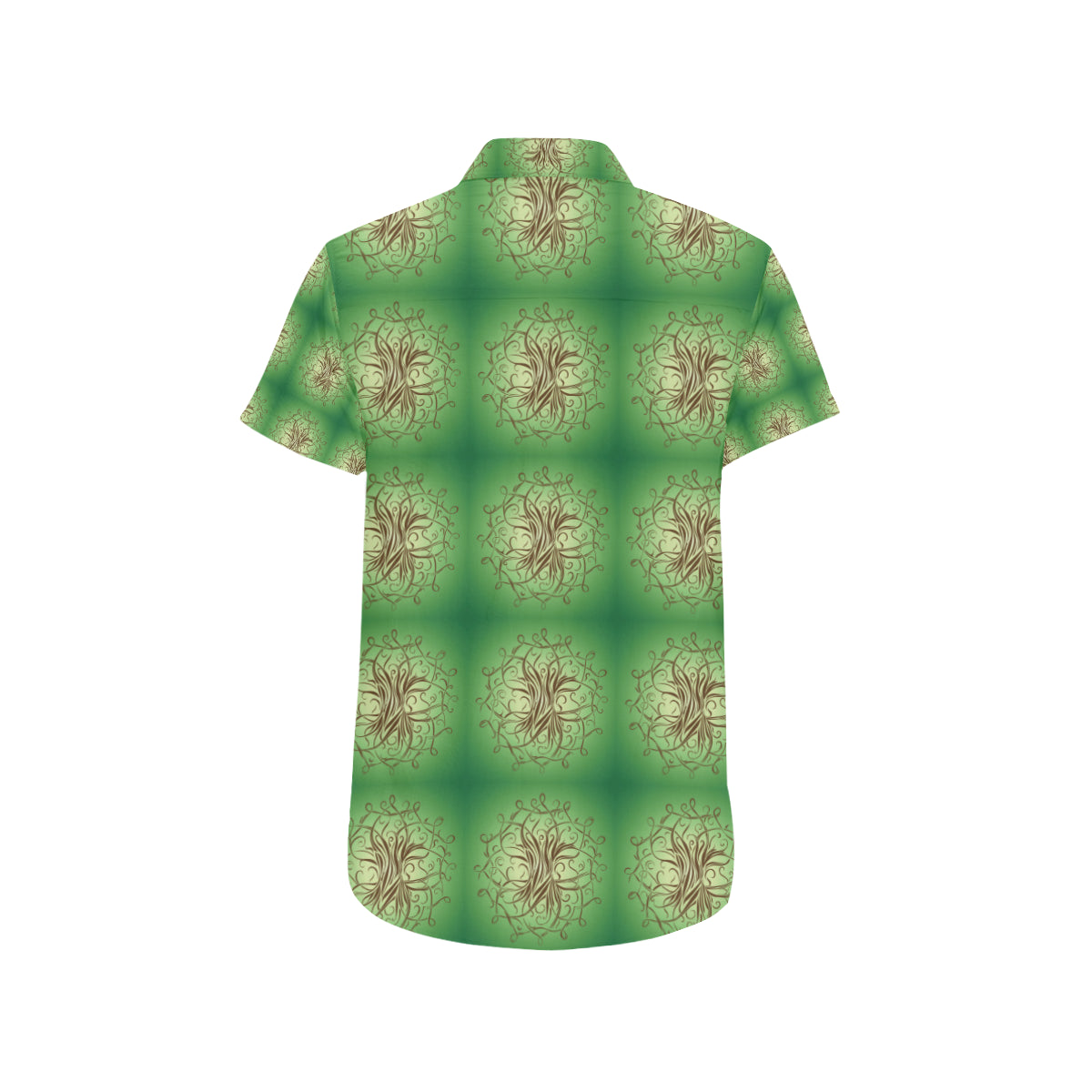 Celtic Pattern Print Design 05 Men's Short Sleeve Button Up Shirt