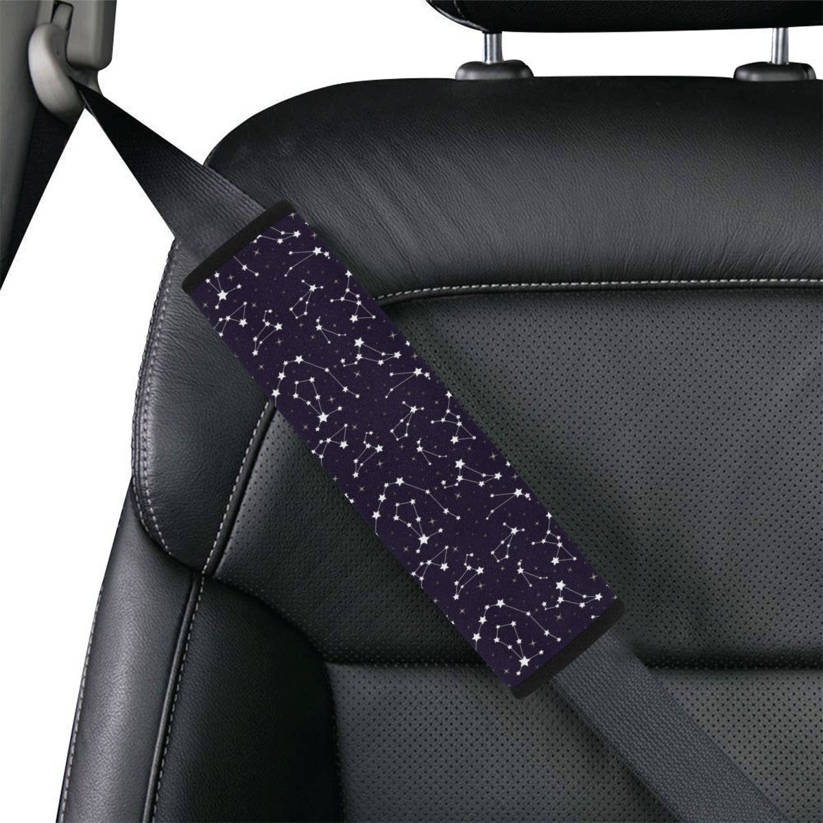 Zodiac Star Pattern Design Print Car Seat Belt Cover
