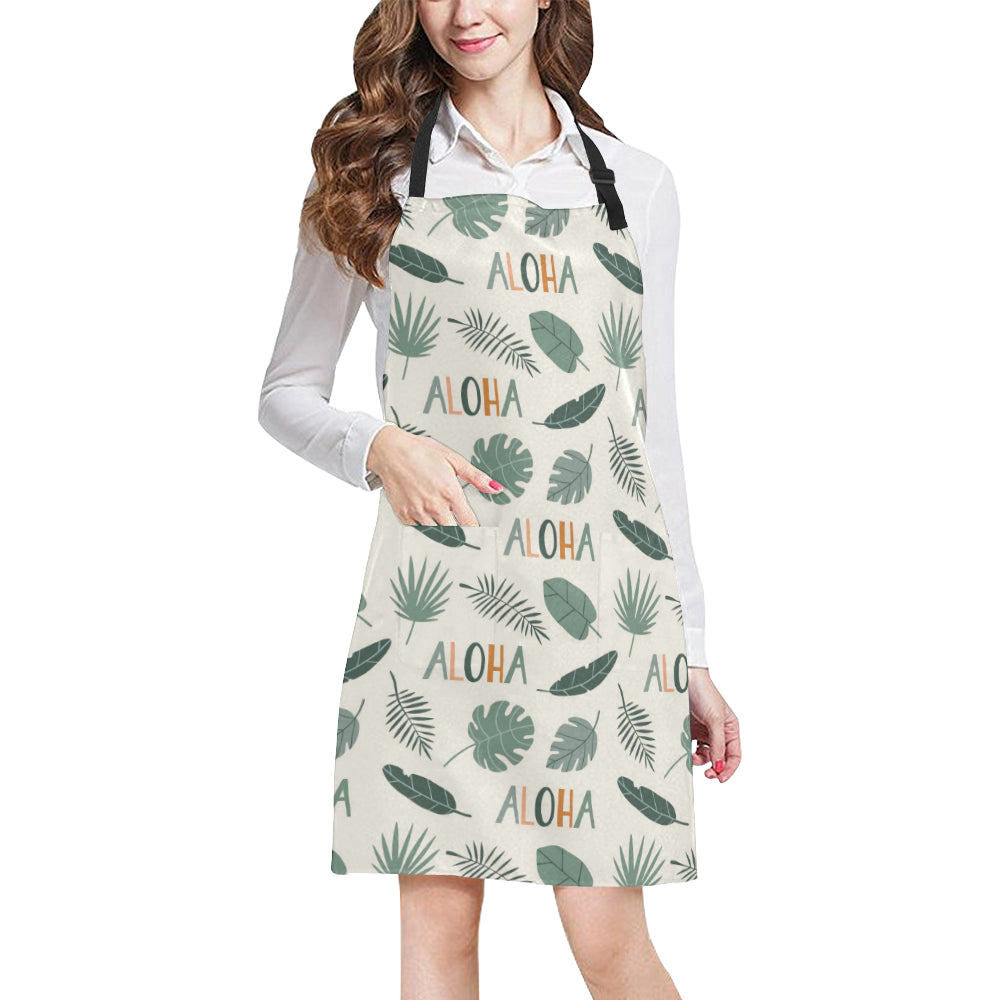 Aloha Hawaii Pattern Print Design 05 Apron with Pocket