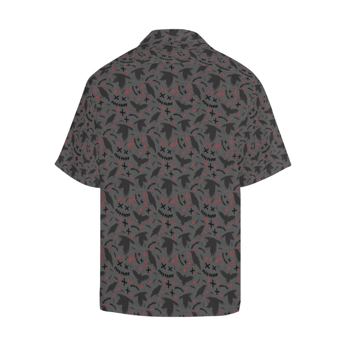 Crow Pattern Print Design 02 Men's Hawaiian Shirt