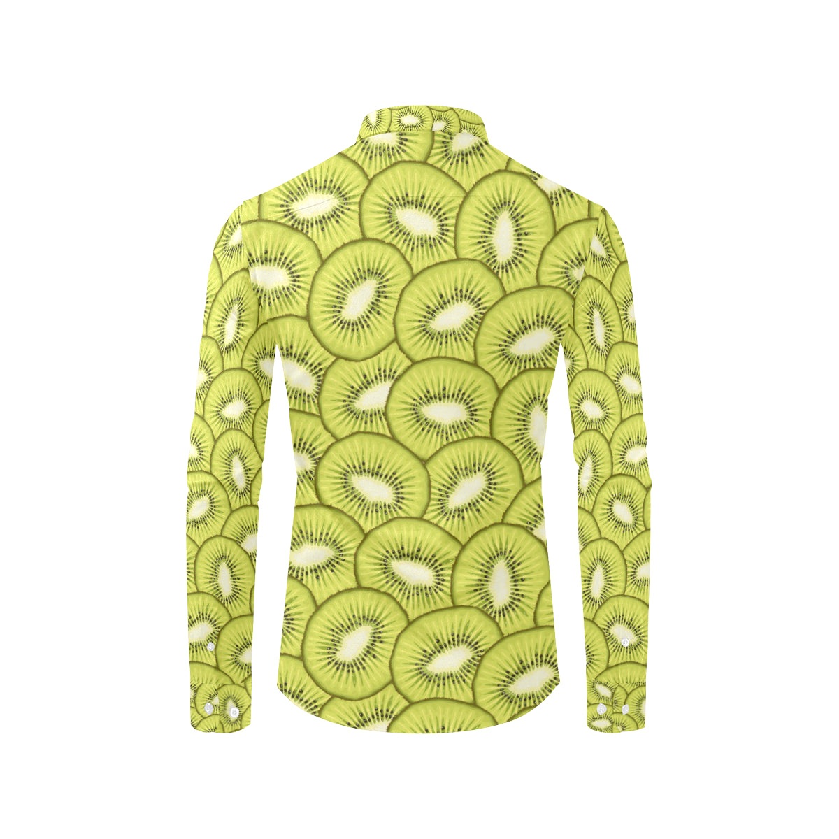 Kiwi Pattern Print Design KW07 Men's Long Sleeve Shirt