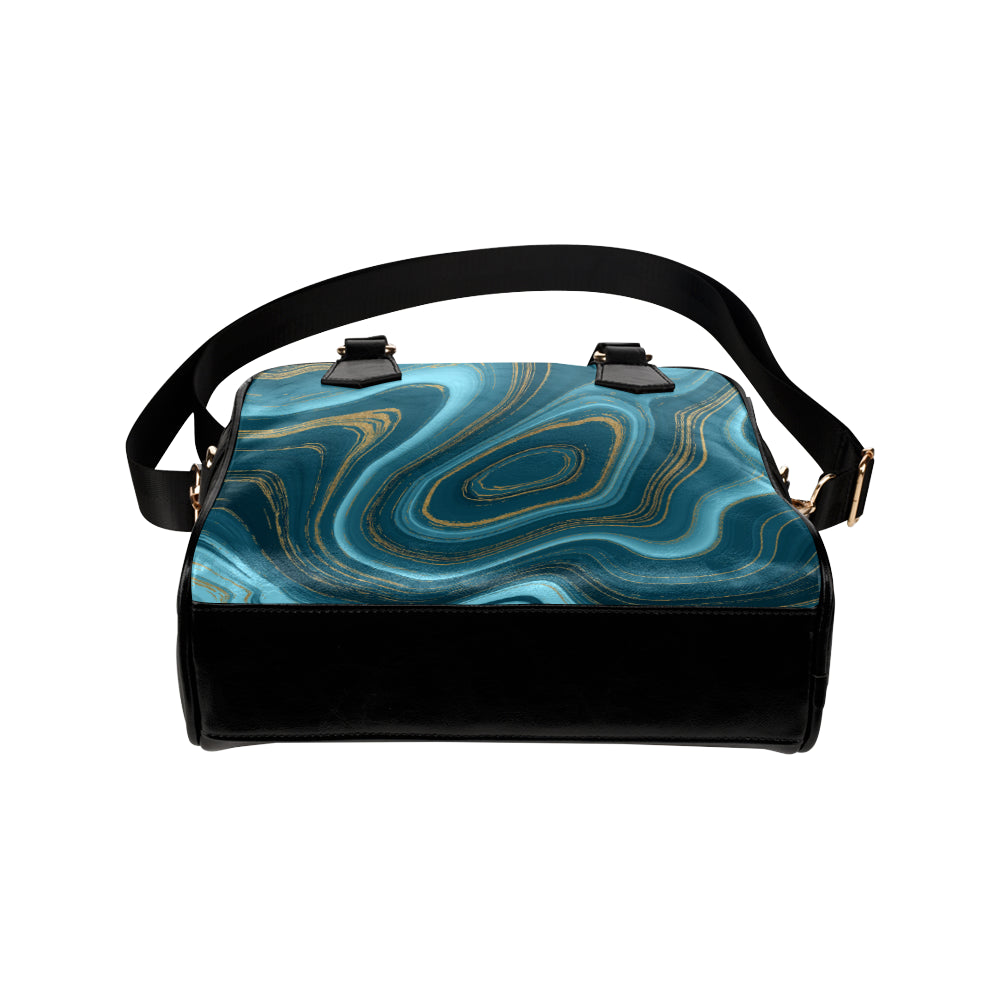 Liquid Pattern Print Design 04 Shoulder Handbag