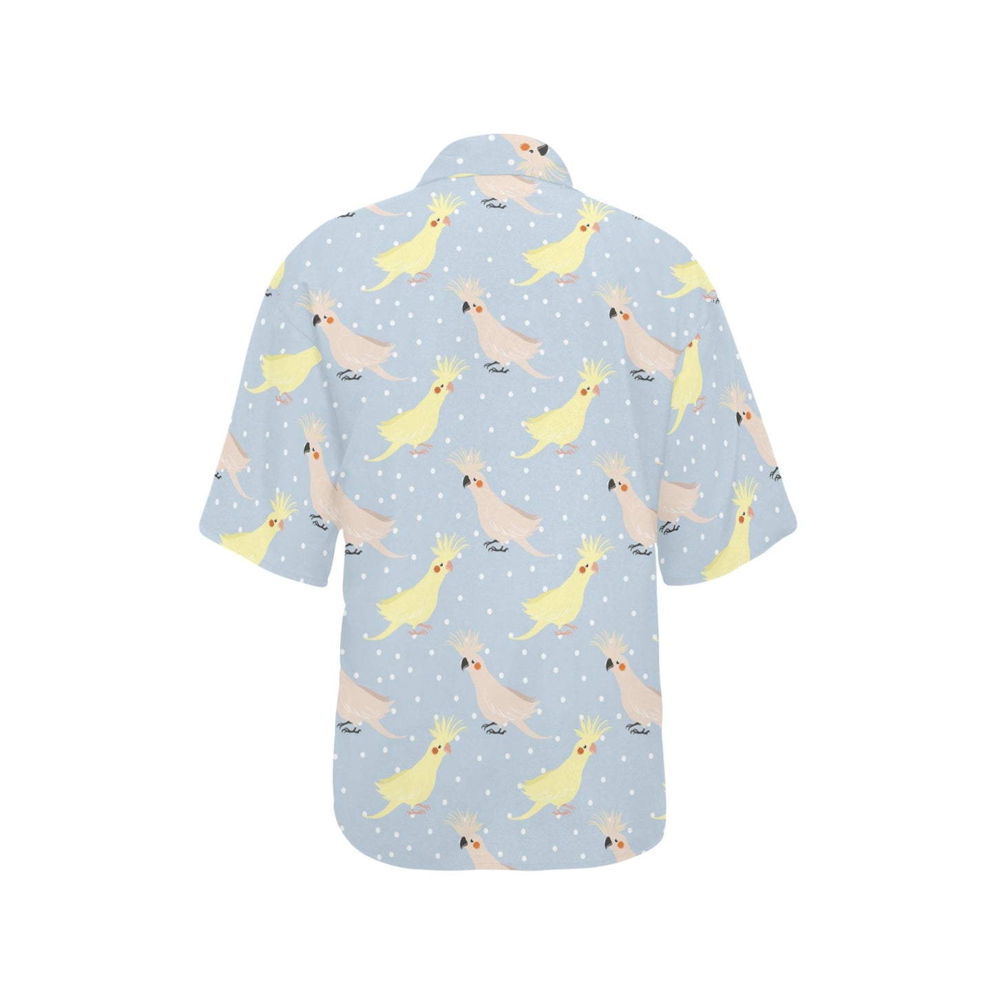 Cockatiel Pattern Print Design 03 Women's Hawaiian Shirt