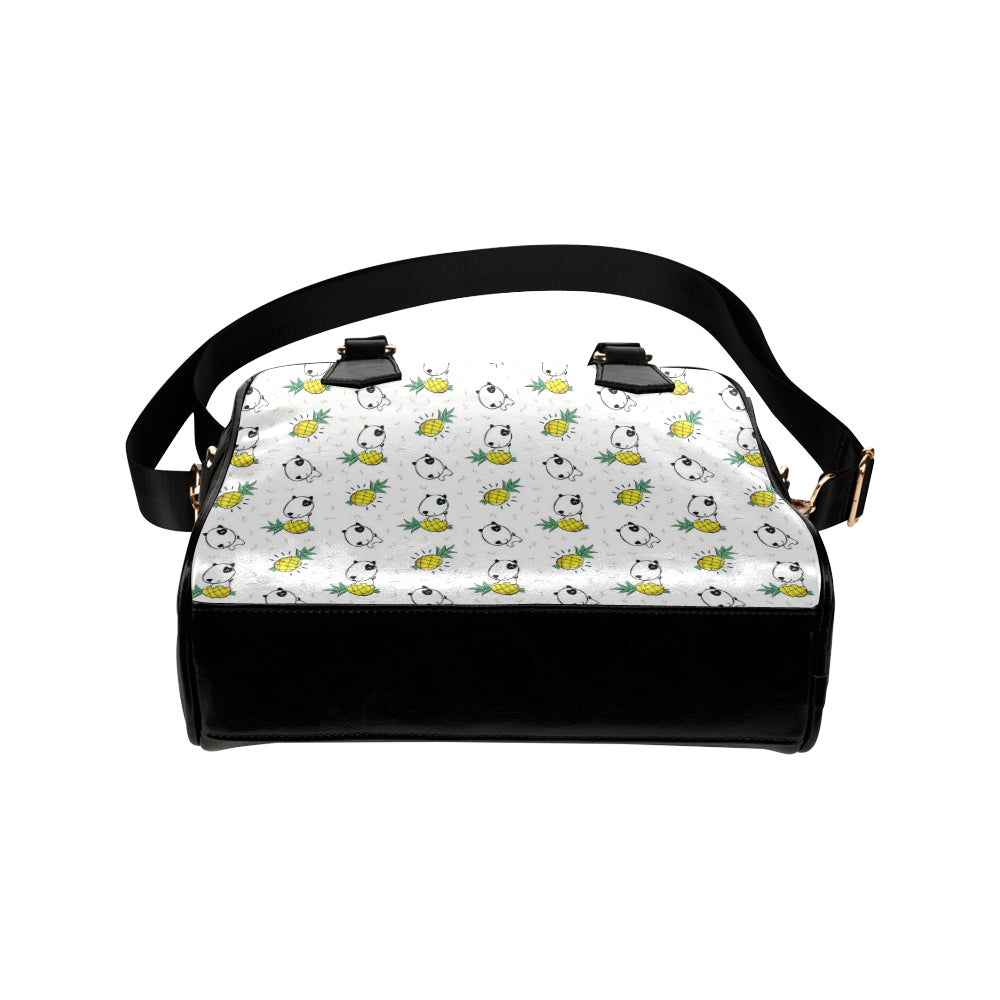 Bull Terriers Pattern Print Design 05 Shoulder Handbag