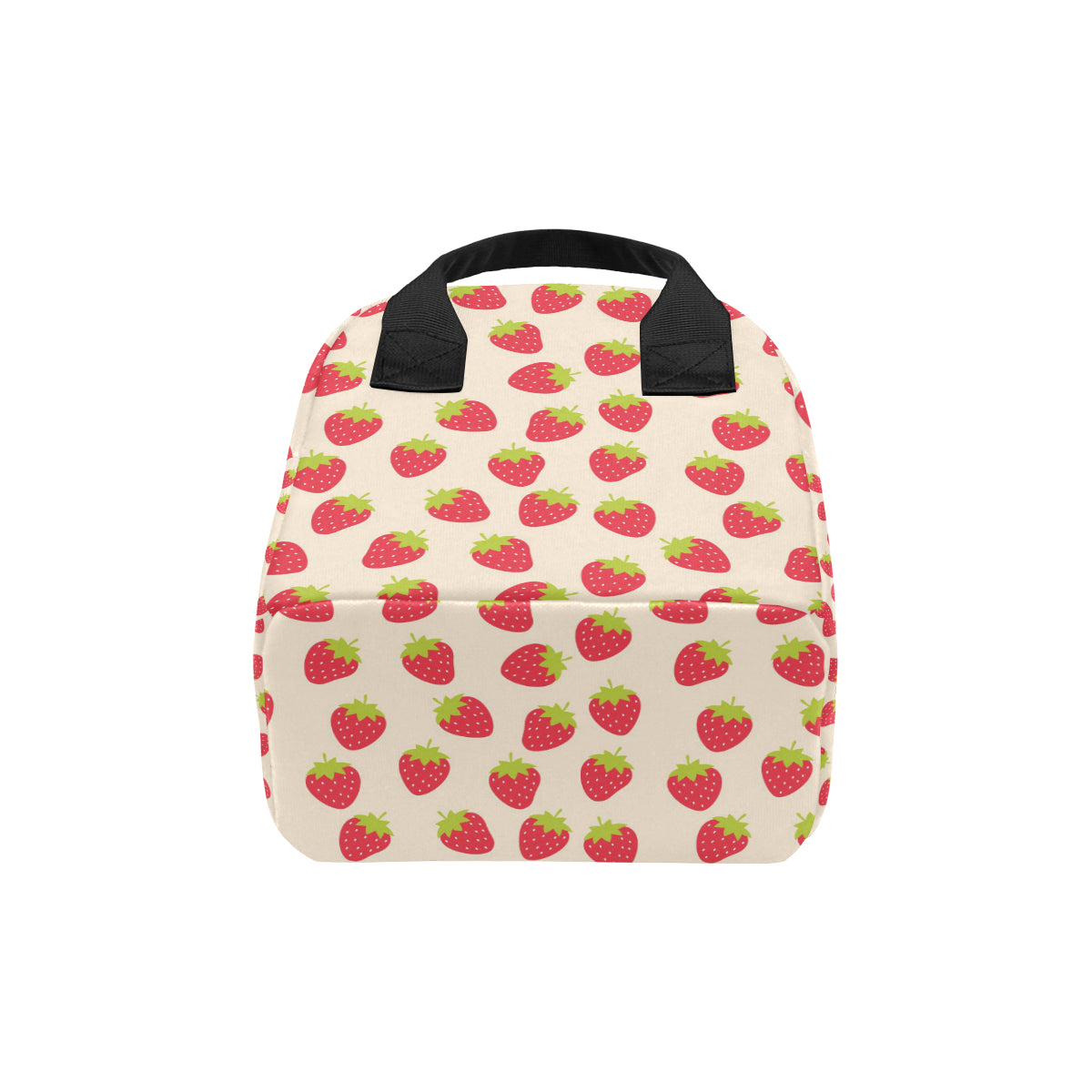 Strawberry Pattern Print Design SB02 Insulated Lunch Bag