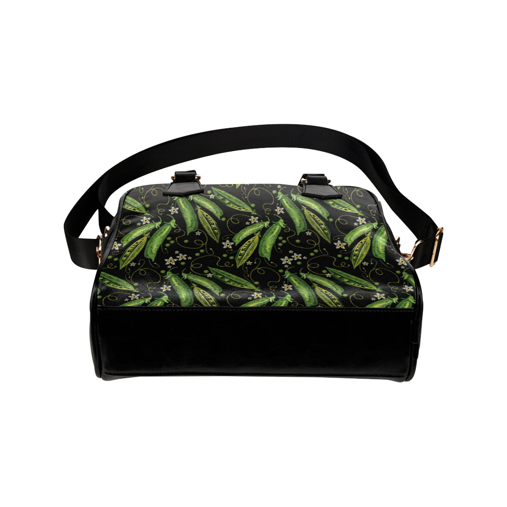 Peas Pattern Print Design A02 Shoulder Handbag