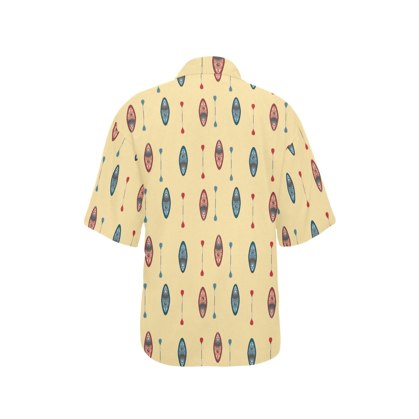 Kayak Pattern Print Design 02 Women's Hawaiian Shirt