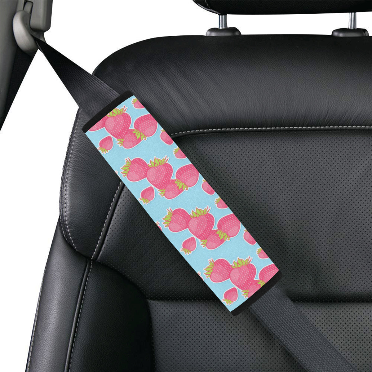 Strawberry Pattern Print Design SB04 Car Seat Belt Cover