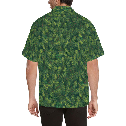 Christmas Tree Pattern Print Design 02 Men's Hawaiian Shirt