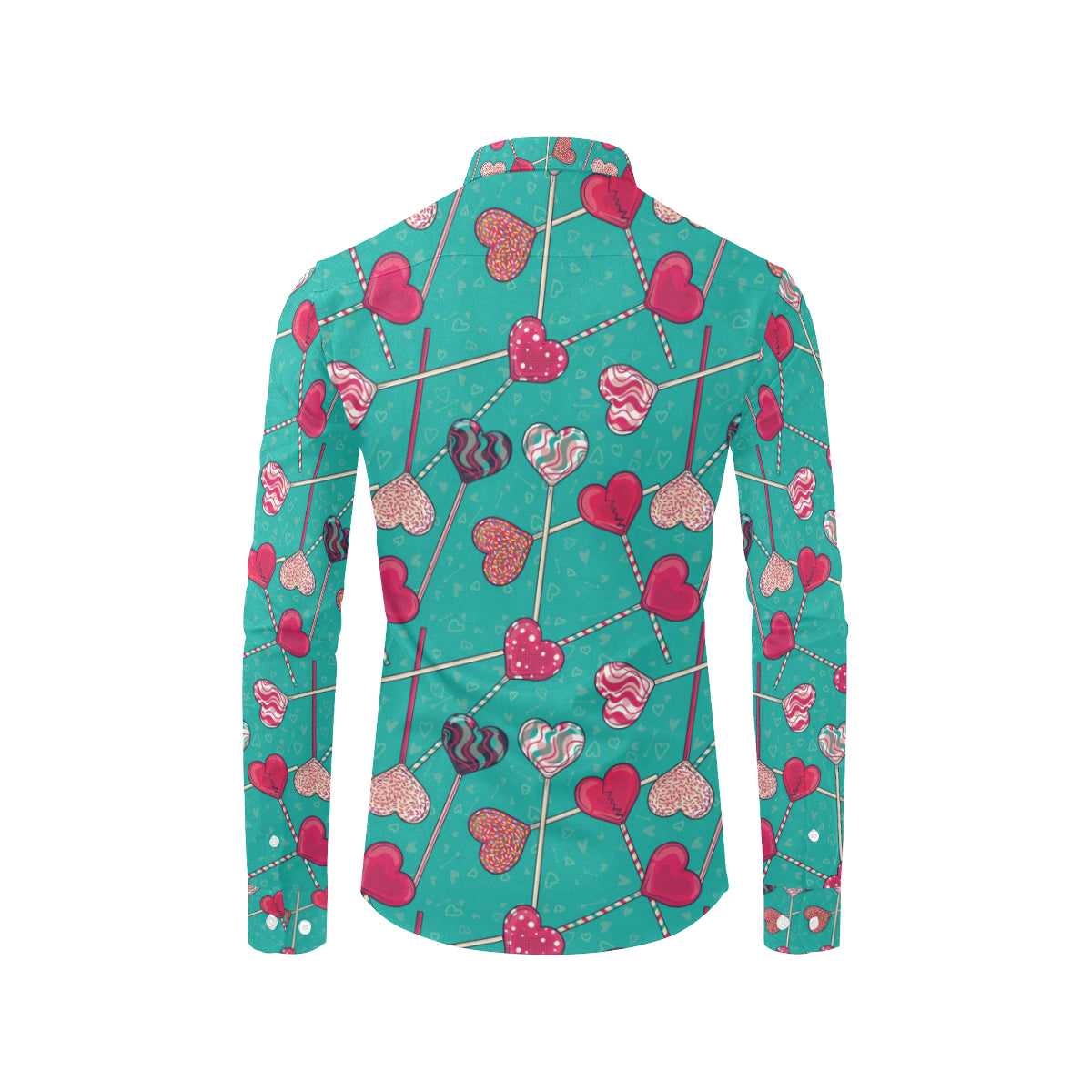 Lollipop Pattern Print Design LL01 Men's Long Sleeve Shirt