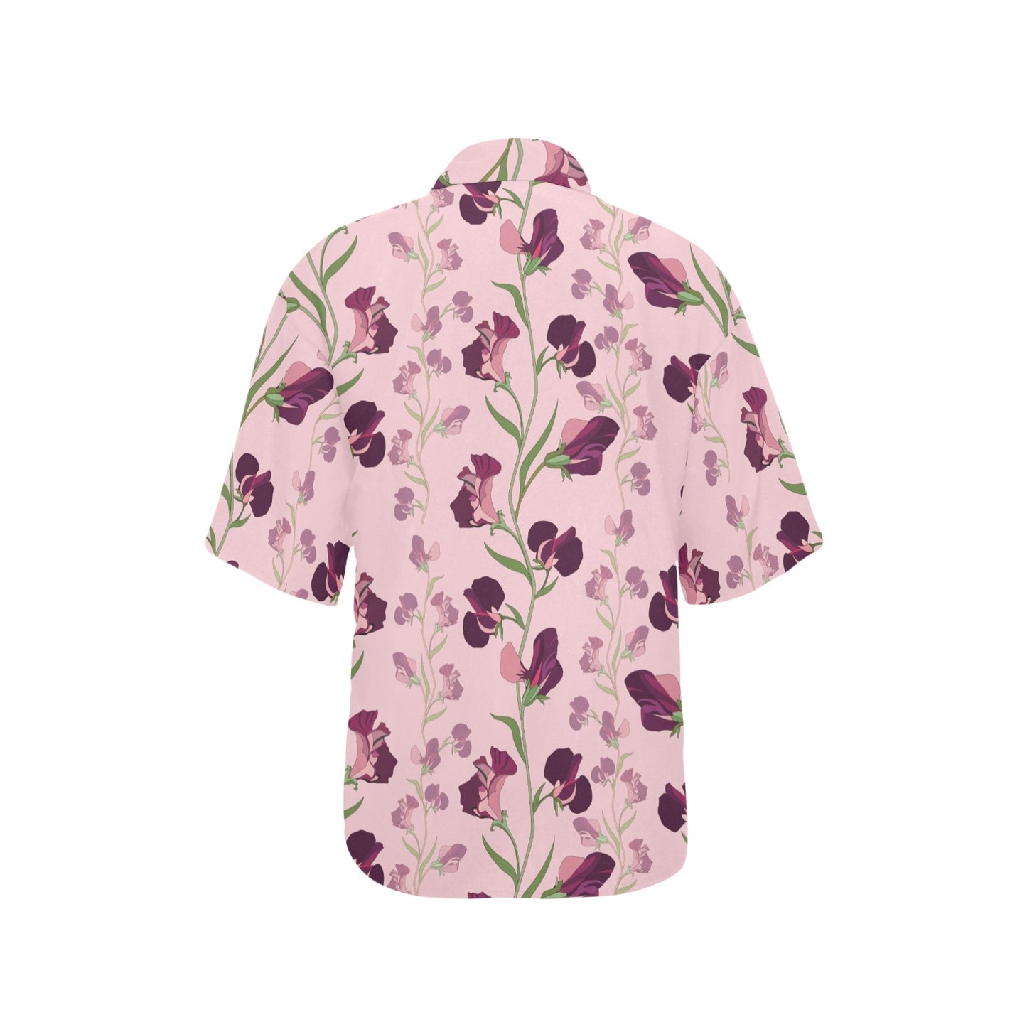 Peony Pattern Print Design PE09 Women's Hawaiian Shirt