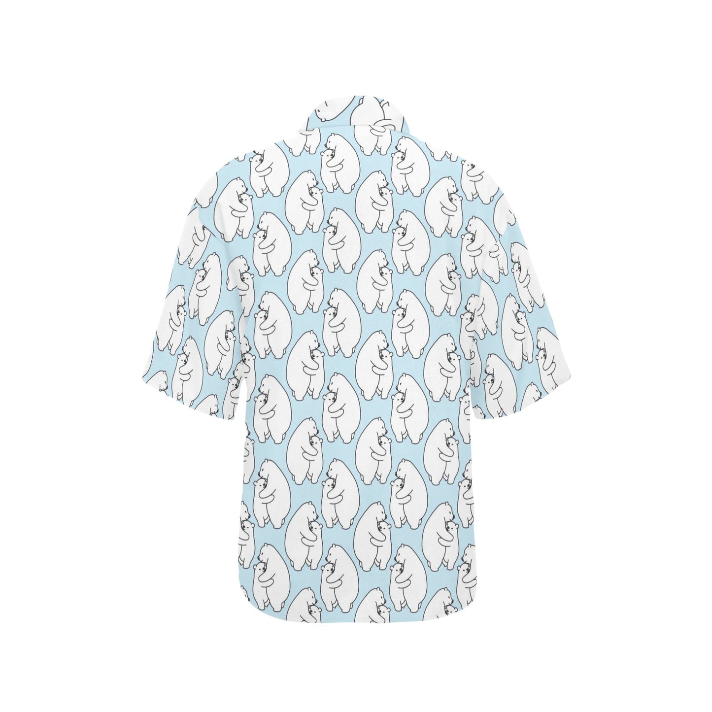Polar Bear Pattern Print Design PB08 Women's Hawaiian Shirt