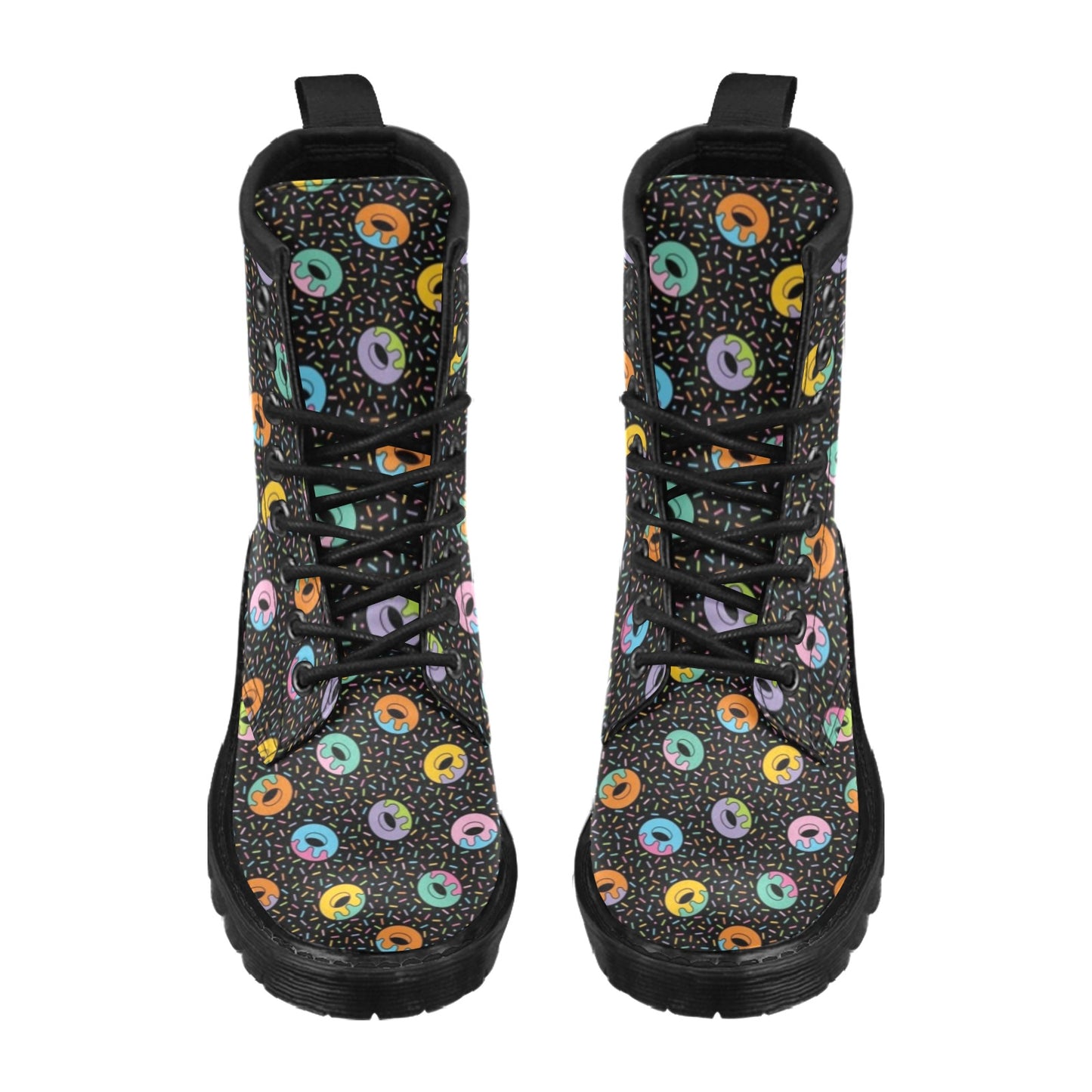 Donut Pattern Print Design DN012 Women's Boots