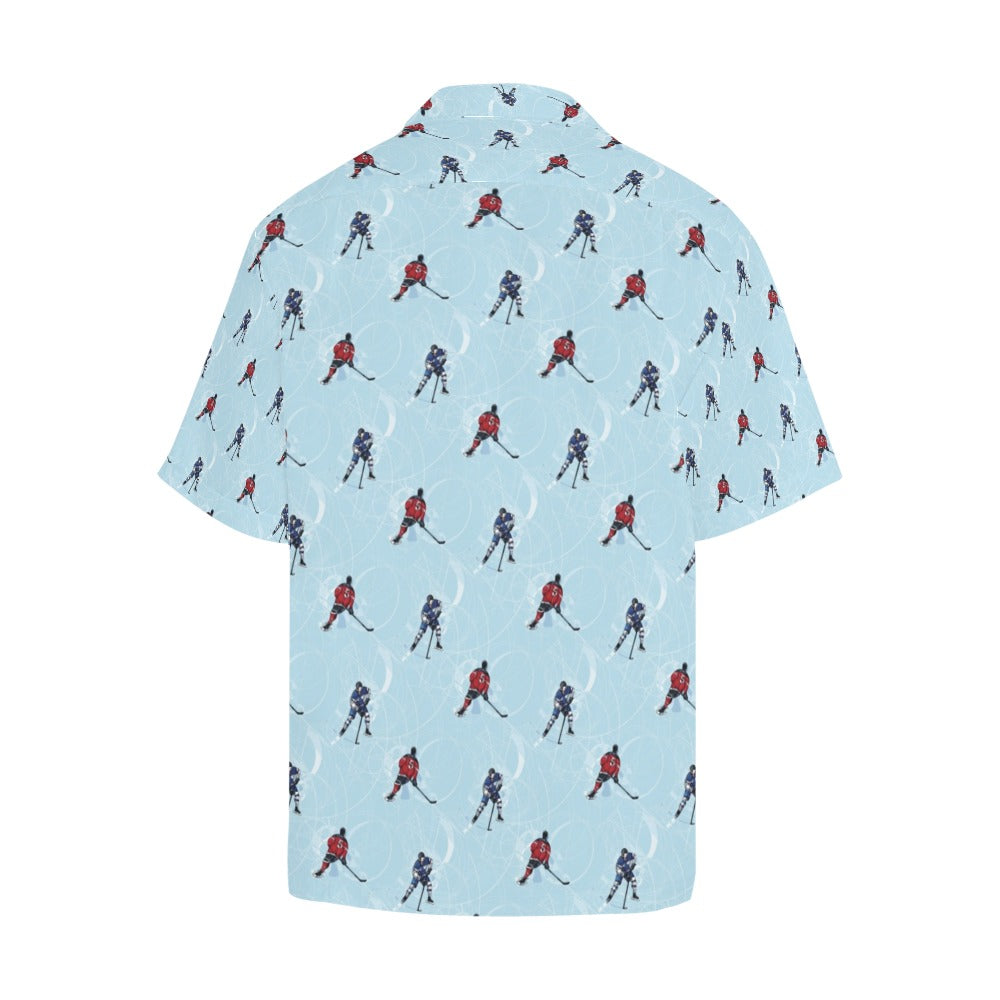 Hockey Player Print Design LKS302 Men's Hawaiian Shirt