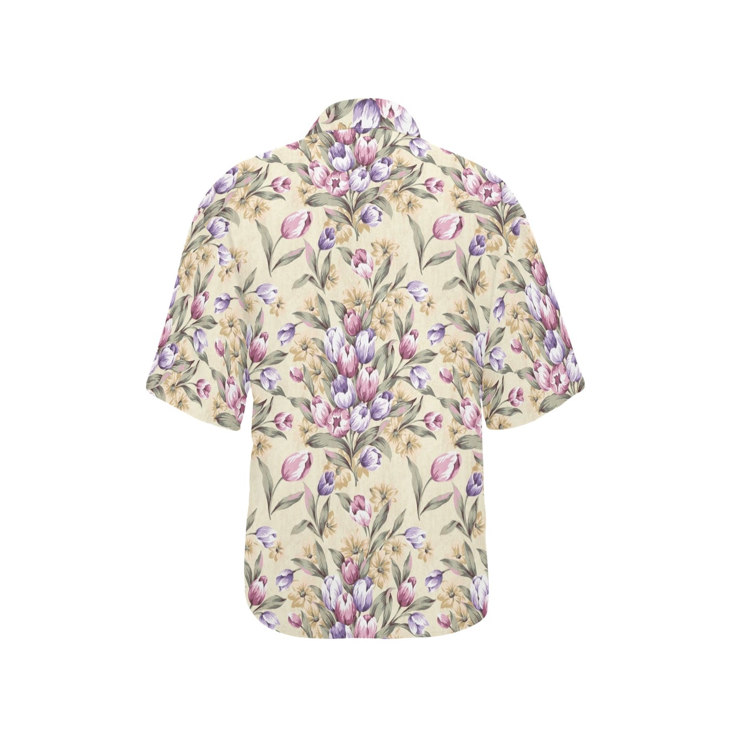 Tulip Pattern Print Design TP04 Women's Hawaiian Shirt