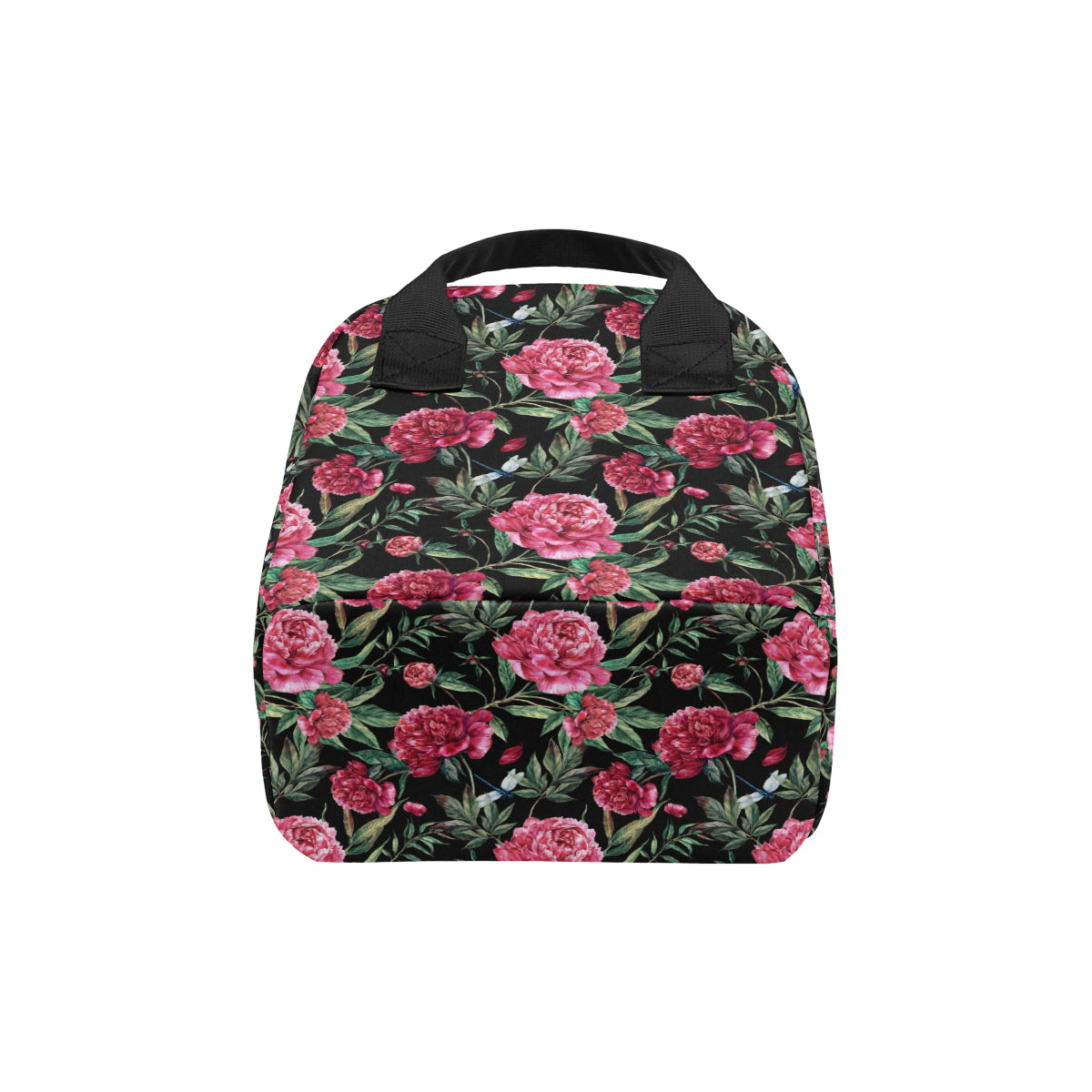 Peony Pattern Print Design PE04 Insulated Lunch Bag