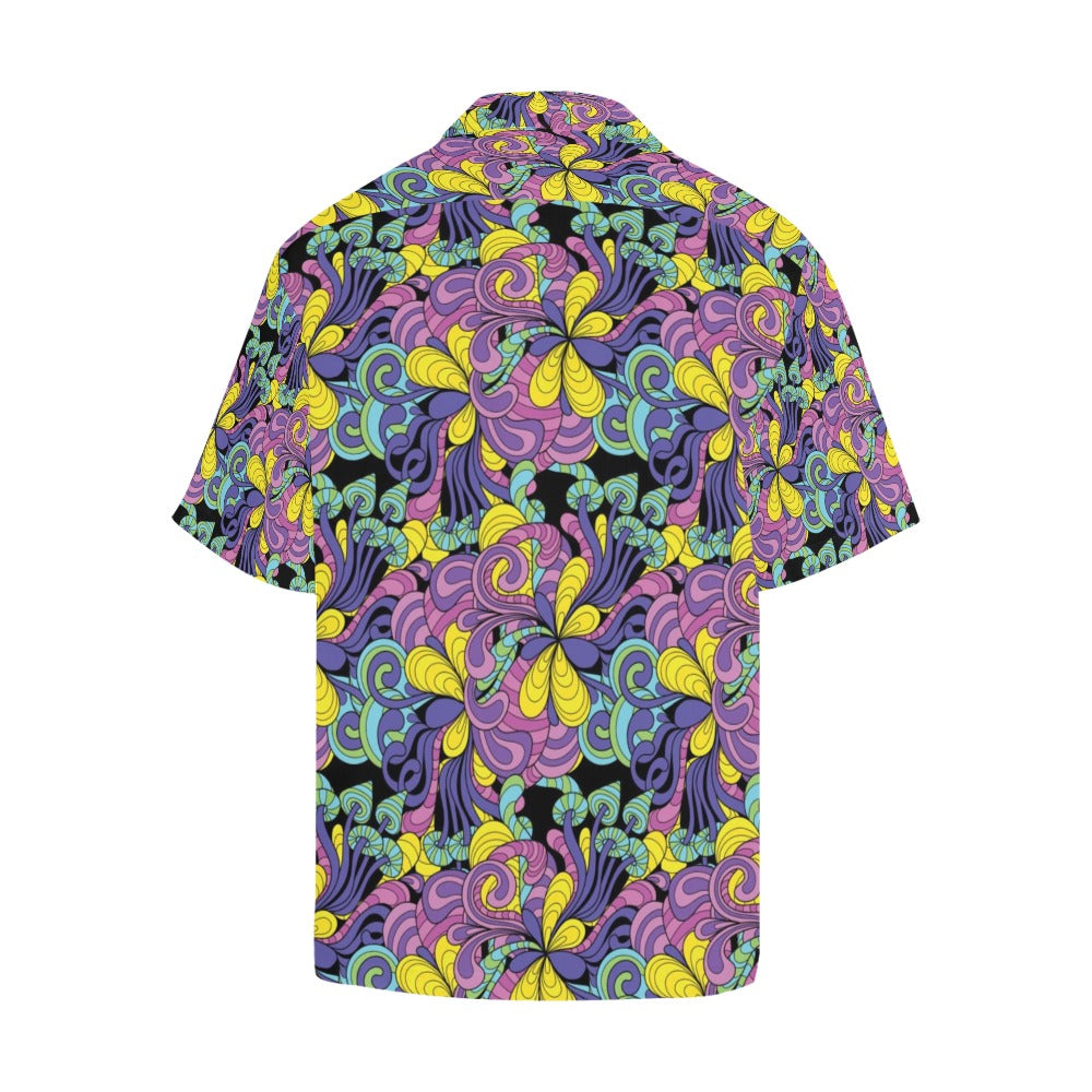 Trippy Print Design LKS305 Men's Hawaiian Shirt
