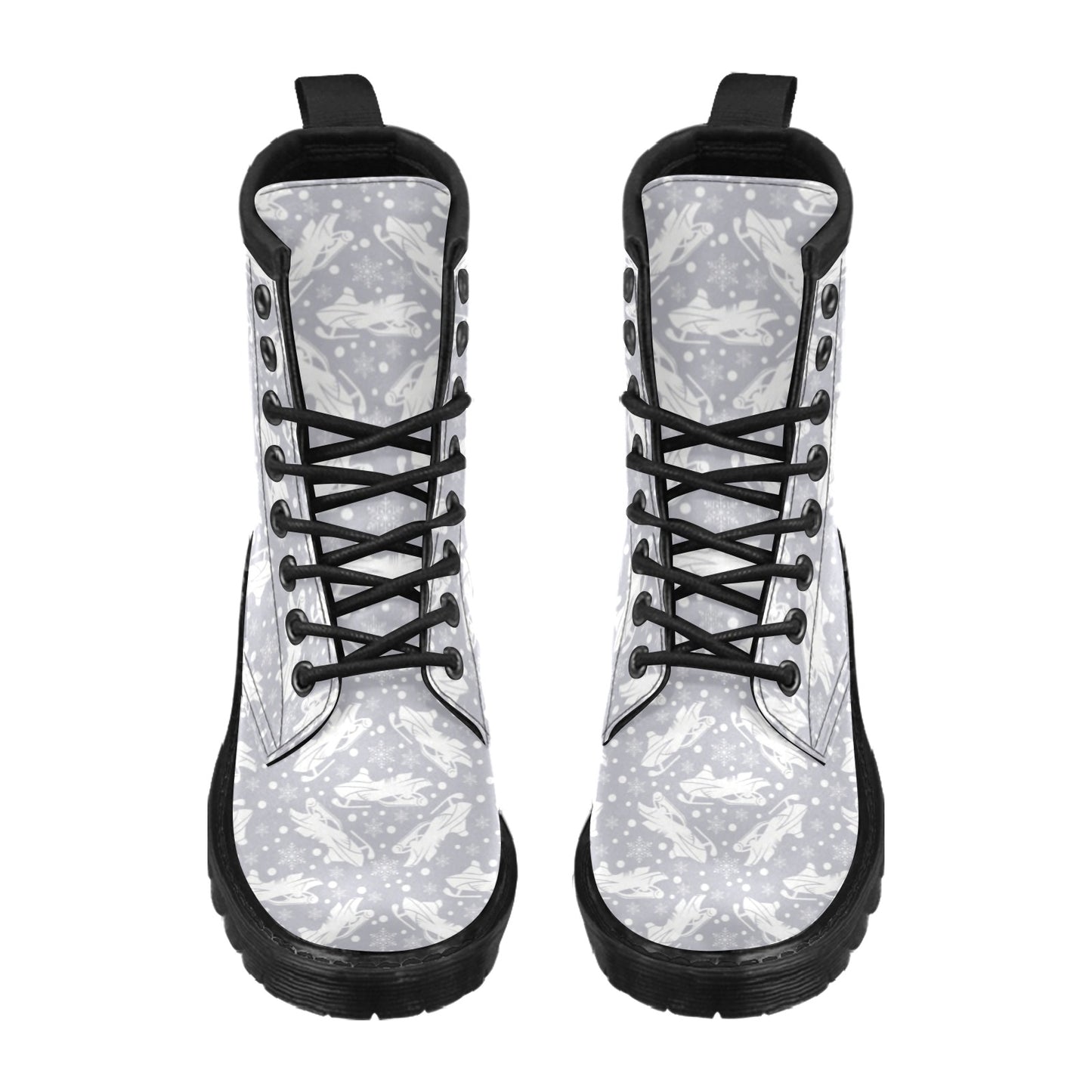 Snowmobile Print Design LKS302 Women's Boots