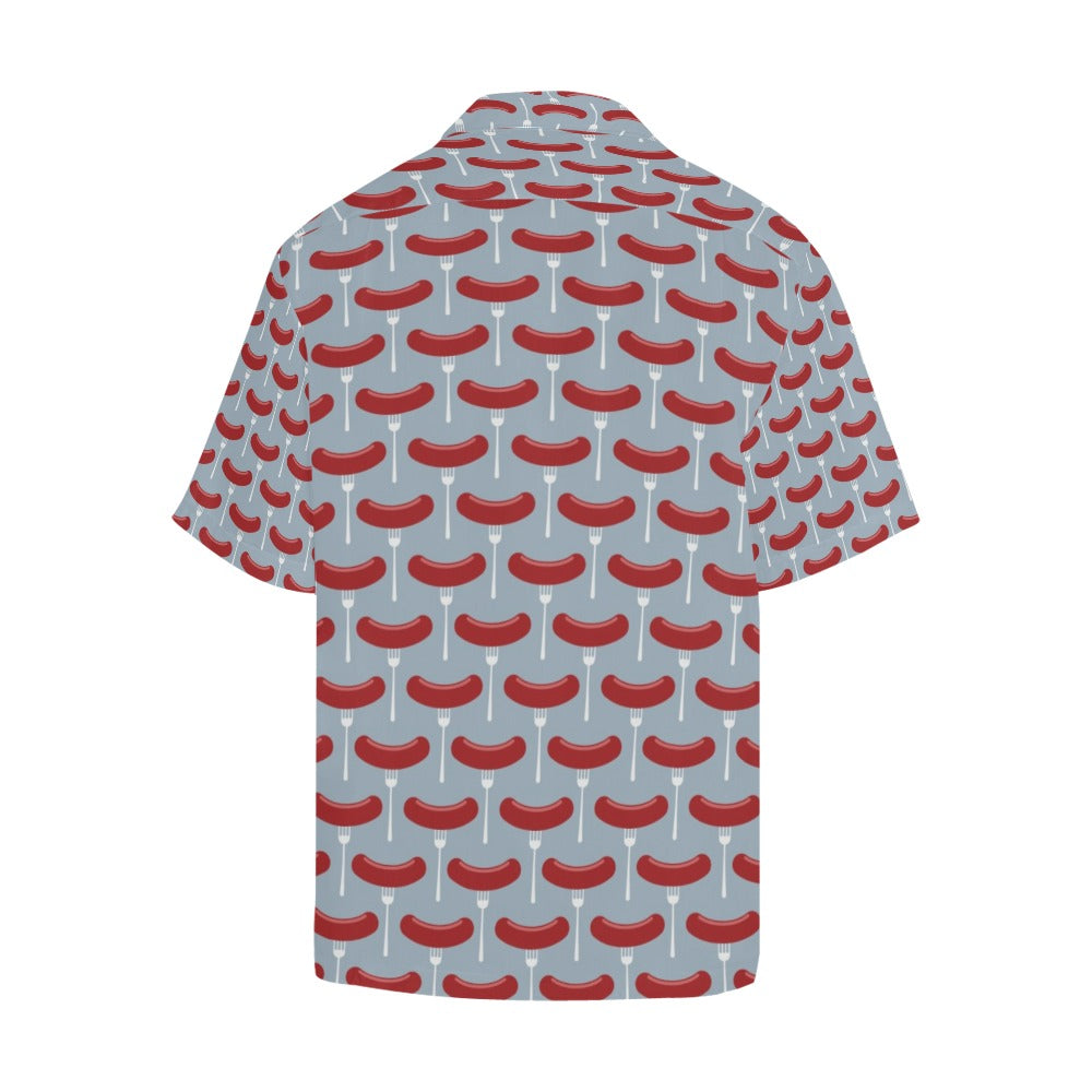 Sausage Print Design LKS301 Men's Hawaiian Shirt