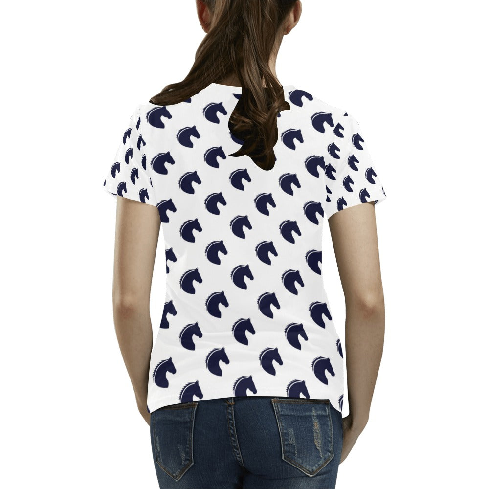 Horse Head Print Design LKS303 Women's T-shirt