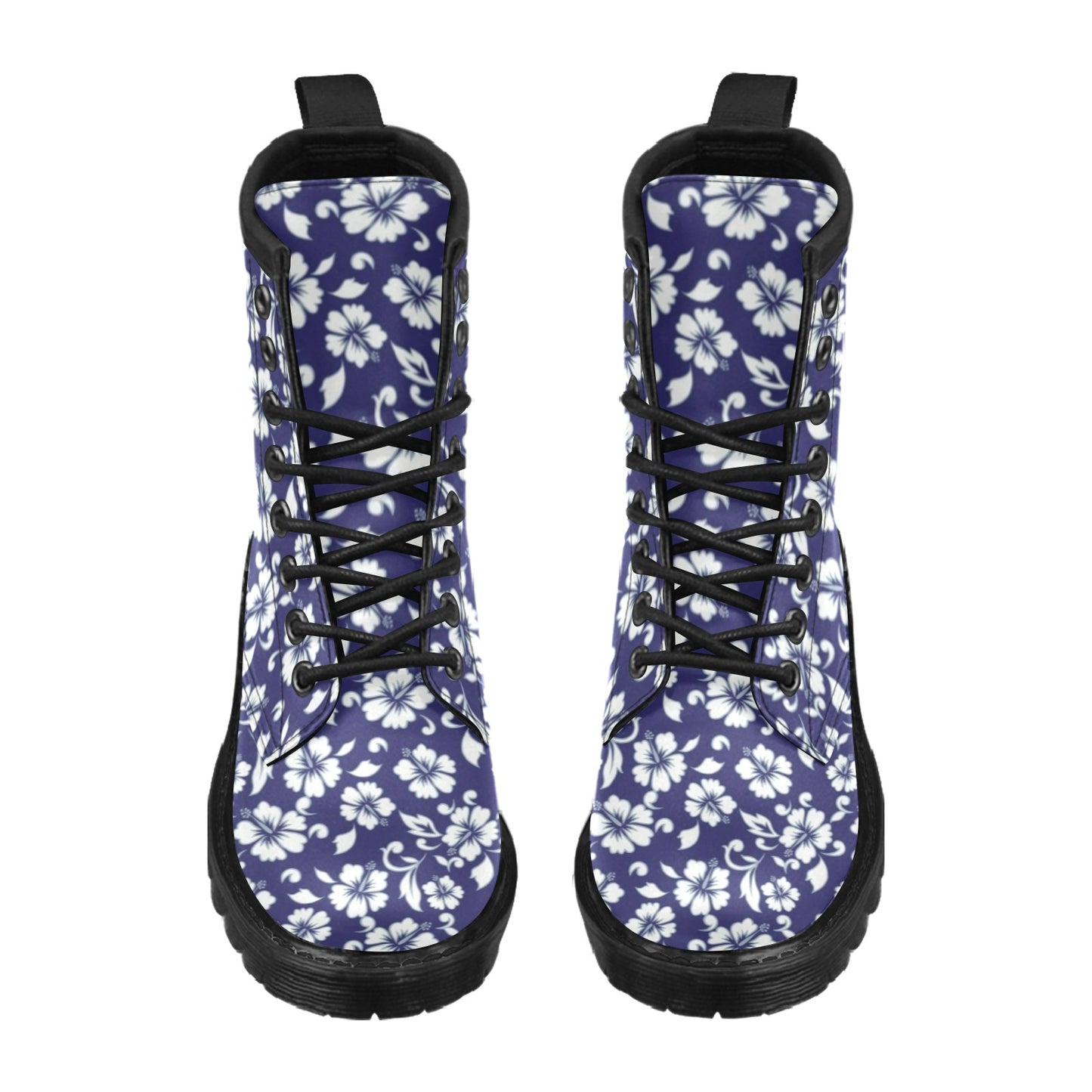 Hibiscus Pattern Print Design HB010 Women's Boots