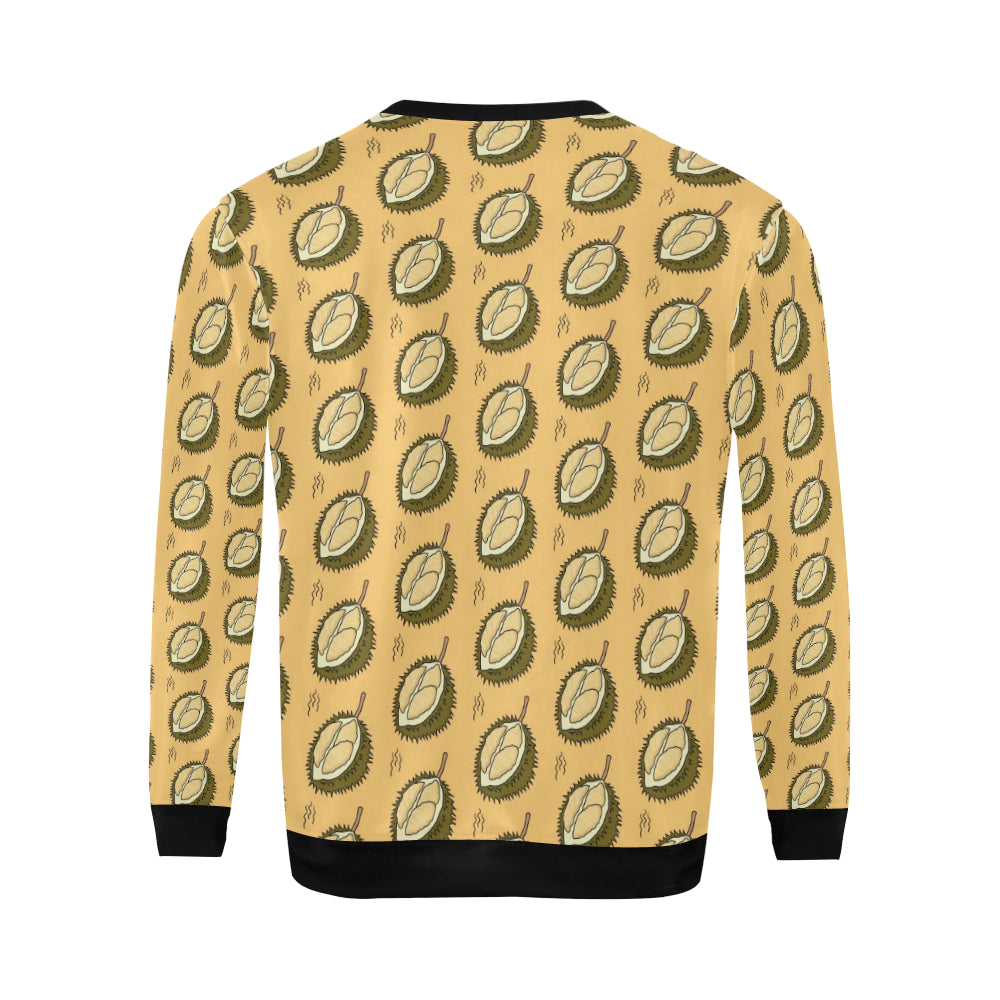 Durian Pattern Print Design DR02 Men Long Sleeve Sweatshirt