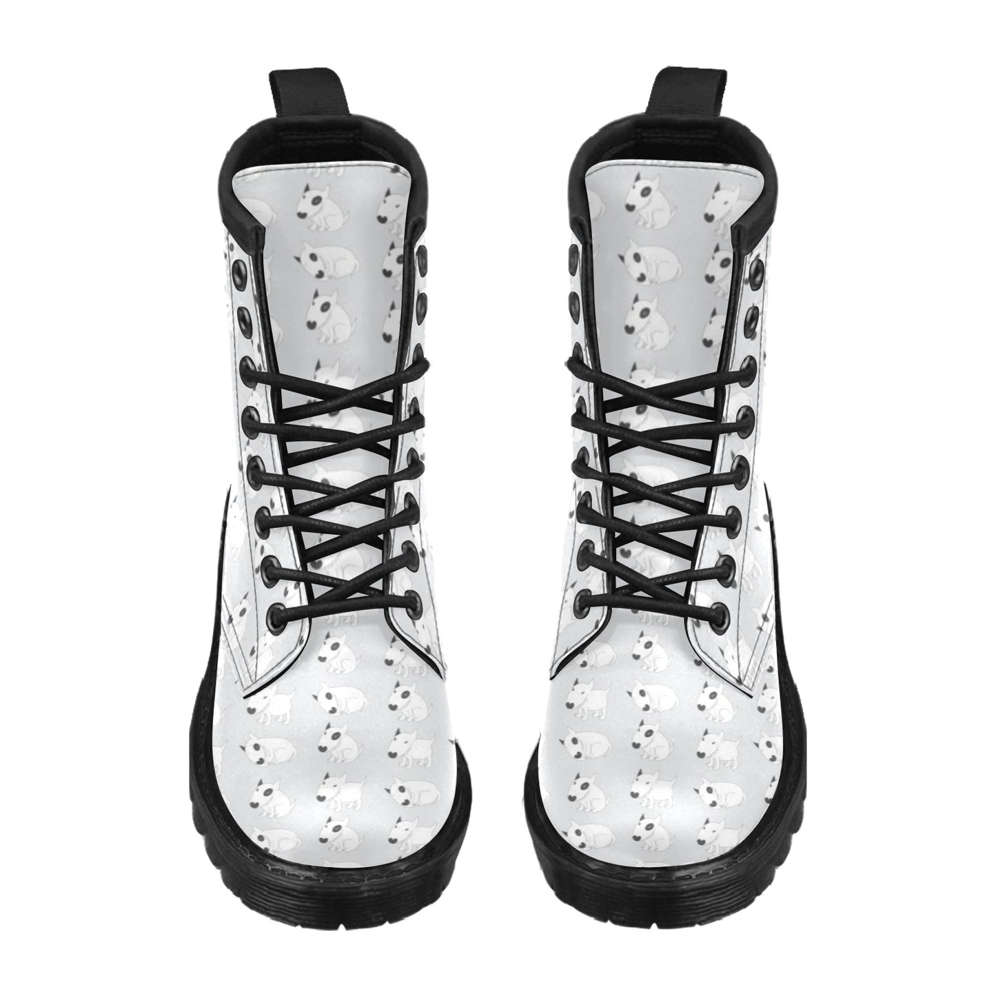 Bull Terrier hand draw Print Pattern Women's Boots