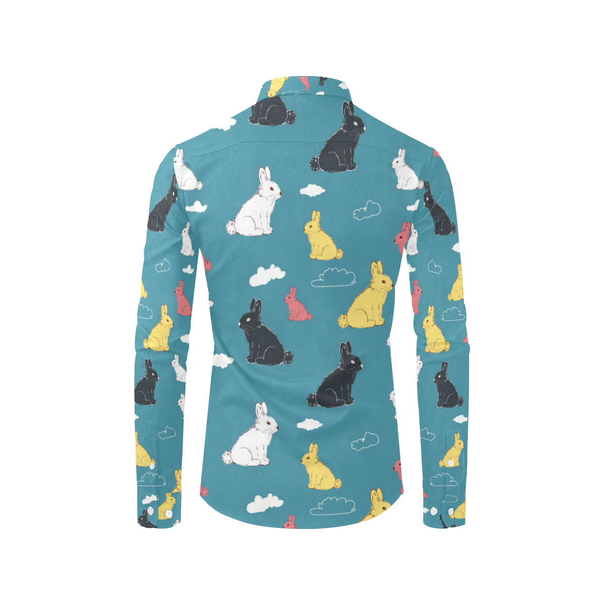 Rabbit Pattern Print Design RB014 Men's Long Sleeve Shirt