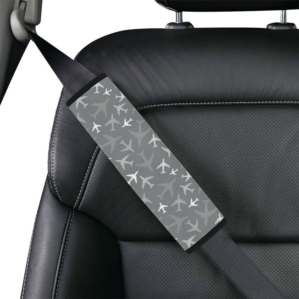 Airplane Pattern Print Design 02 Car Seat Belt Cover