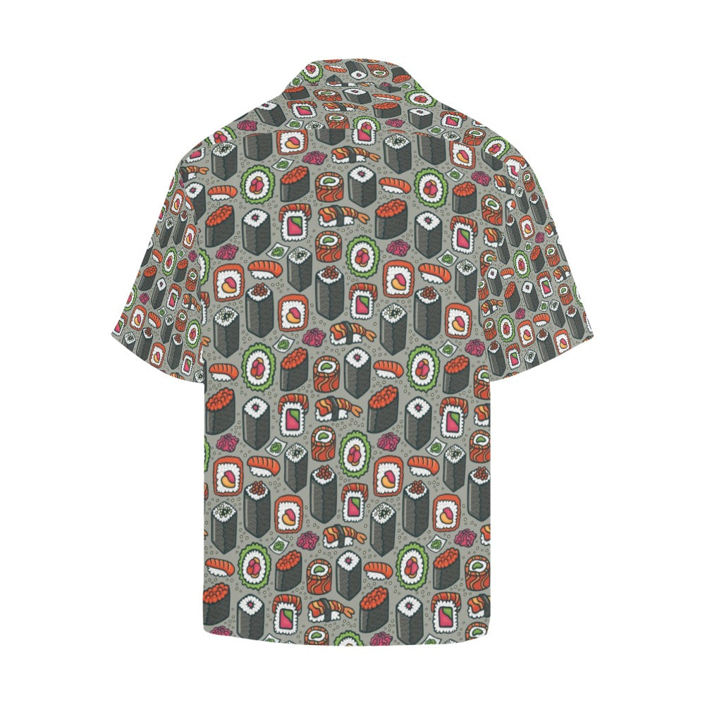 Sushi Print Design LKS301 Men's Hawaiian Shirt