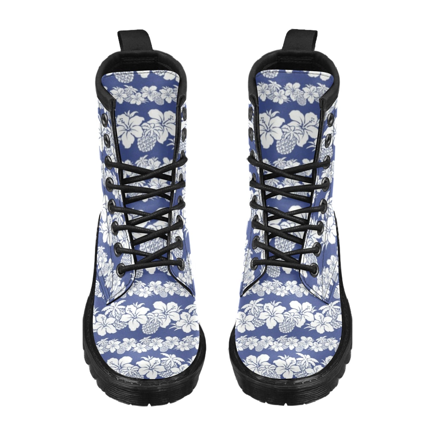 Hawaiian Themed Pattern Print Design H07 Women's Boots