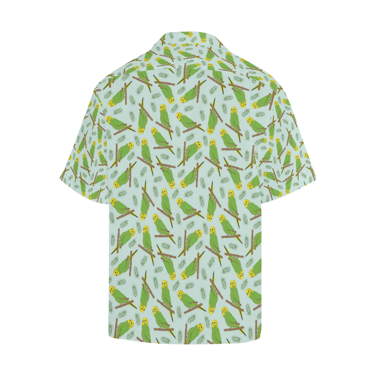 Budgerigar Pattern Print Design 04 Men's Hawaiian Shirt