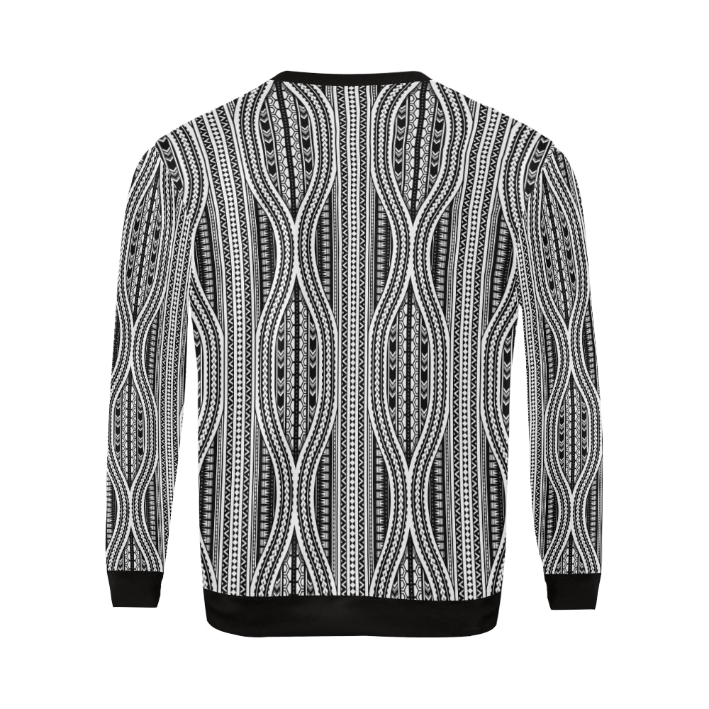 Polynesian Tribal Style Men Long Sleeve Sweatshirt