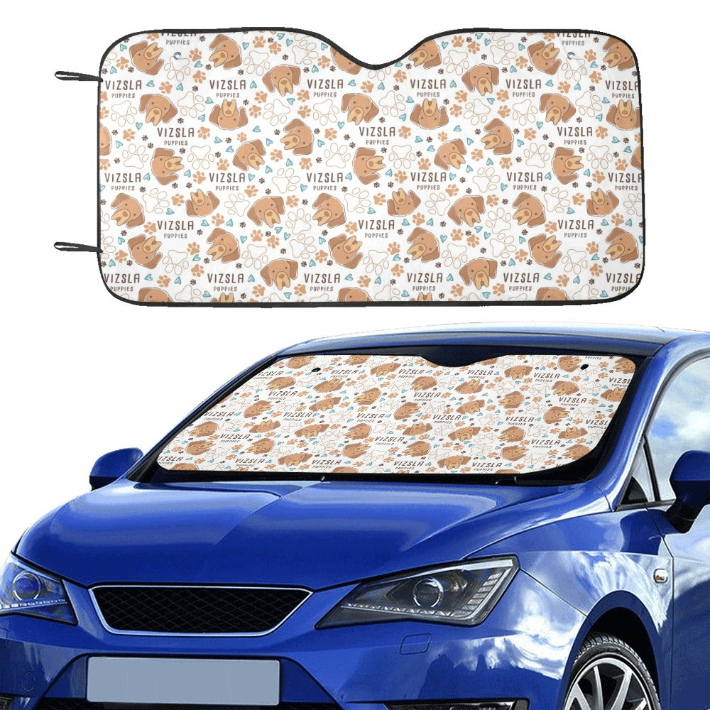 Vizslas Print Design LKS301 Car front Windshield Sun Shade