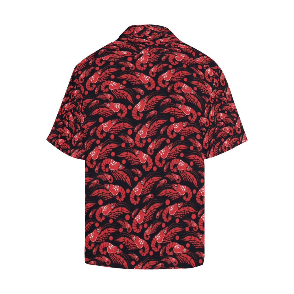 Shrimp Print Design LKS303 Men's Hawaiian Shirt