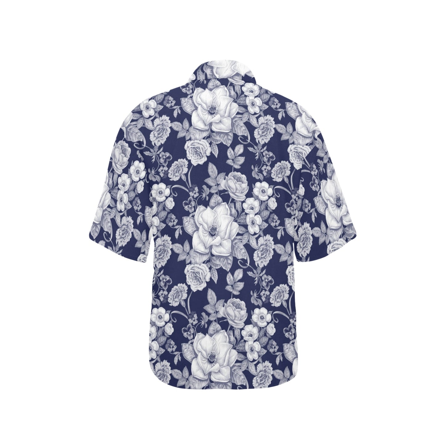 Floral Infrared Pattern Women's Hawaiian Shirt