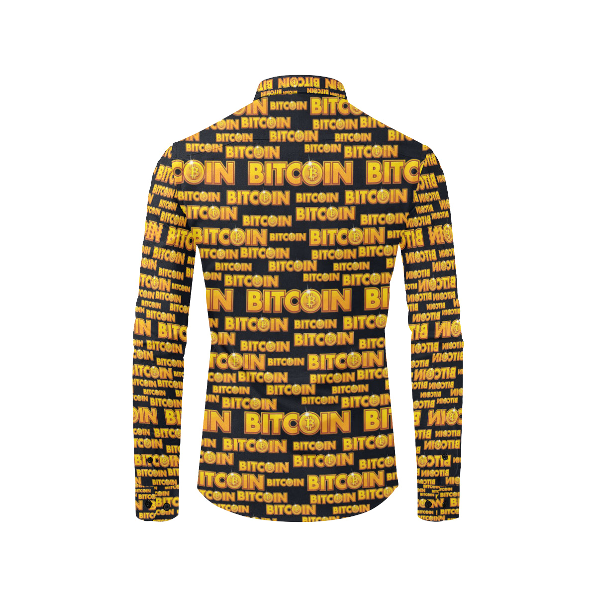 Bitcoin Pattern Print Design DO03 Men's Long Sleeve Shirt