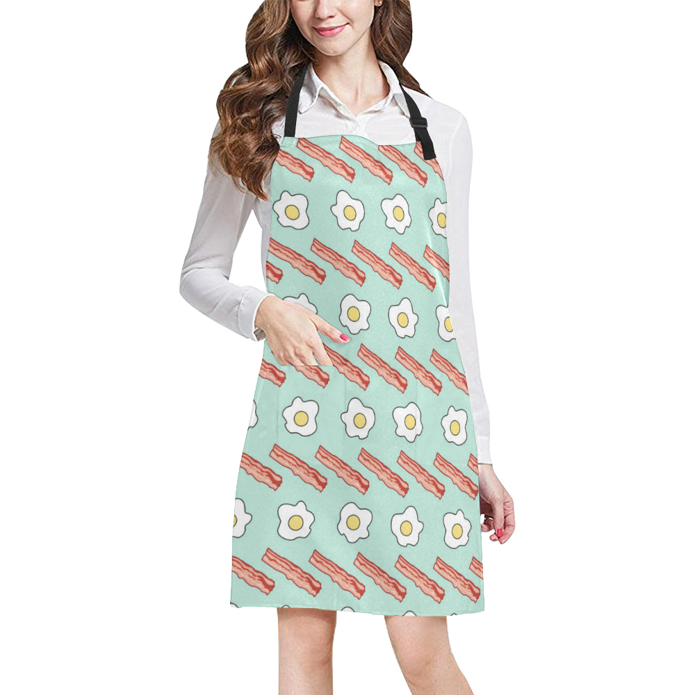 Bacon Pattern Print Design 02 Apron with Pocket