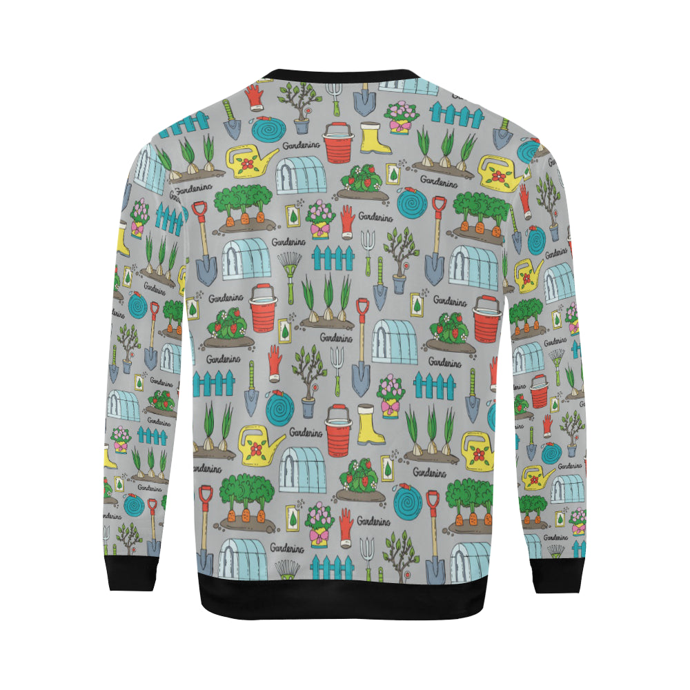 Gardening Pattern Print Design G07 Men Long Sleeve Sweatshirt