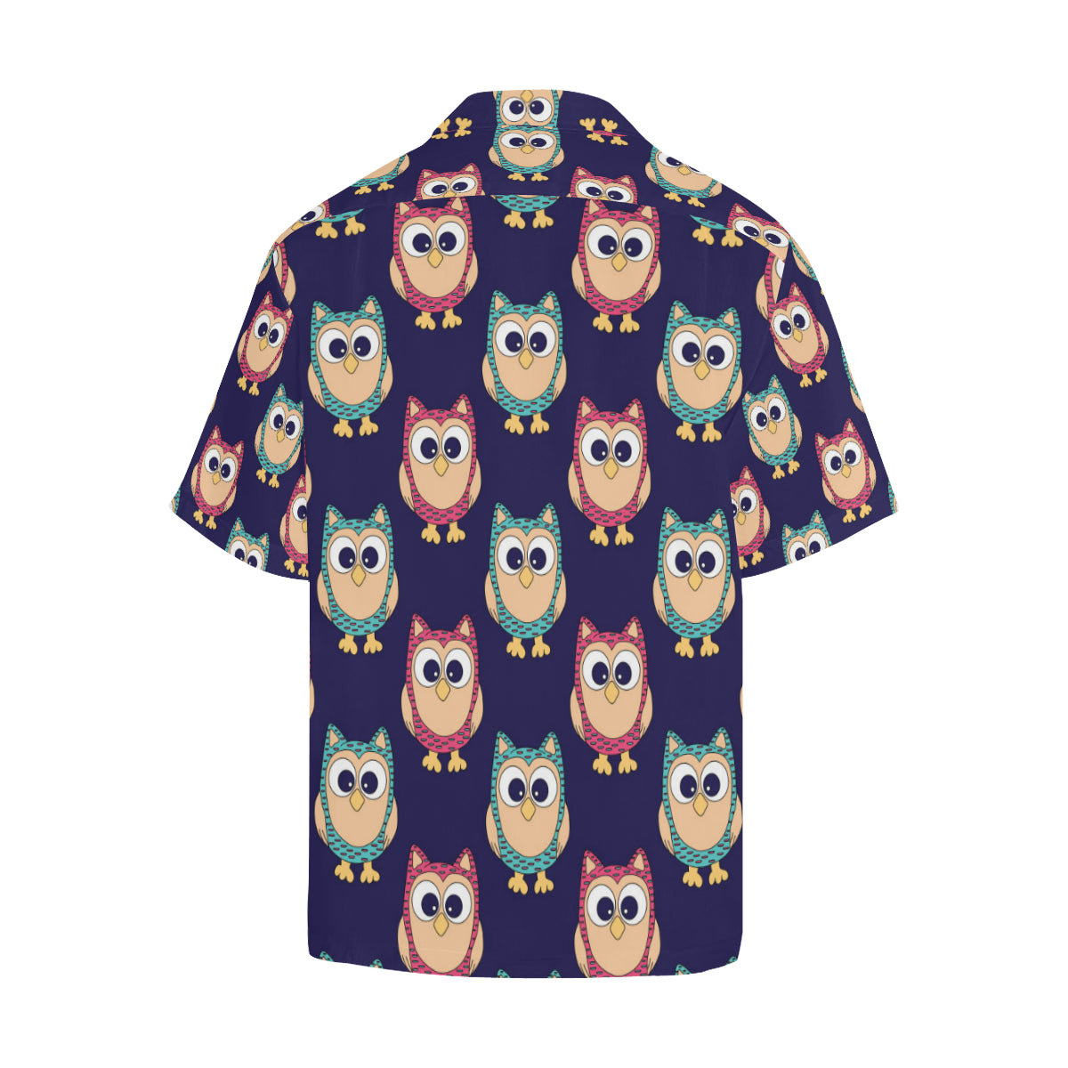 Owl Pattern Print Design A06 Men's Hawaiian Shirt